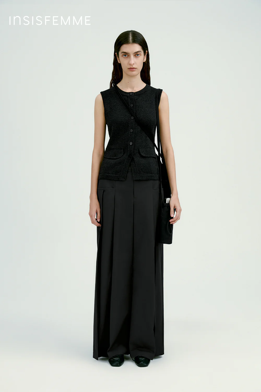 Pleated Wide-leg Trousers - Image 9