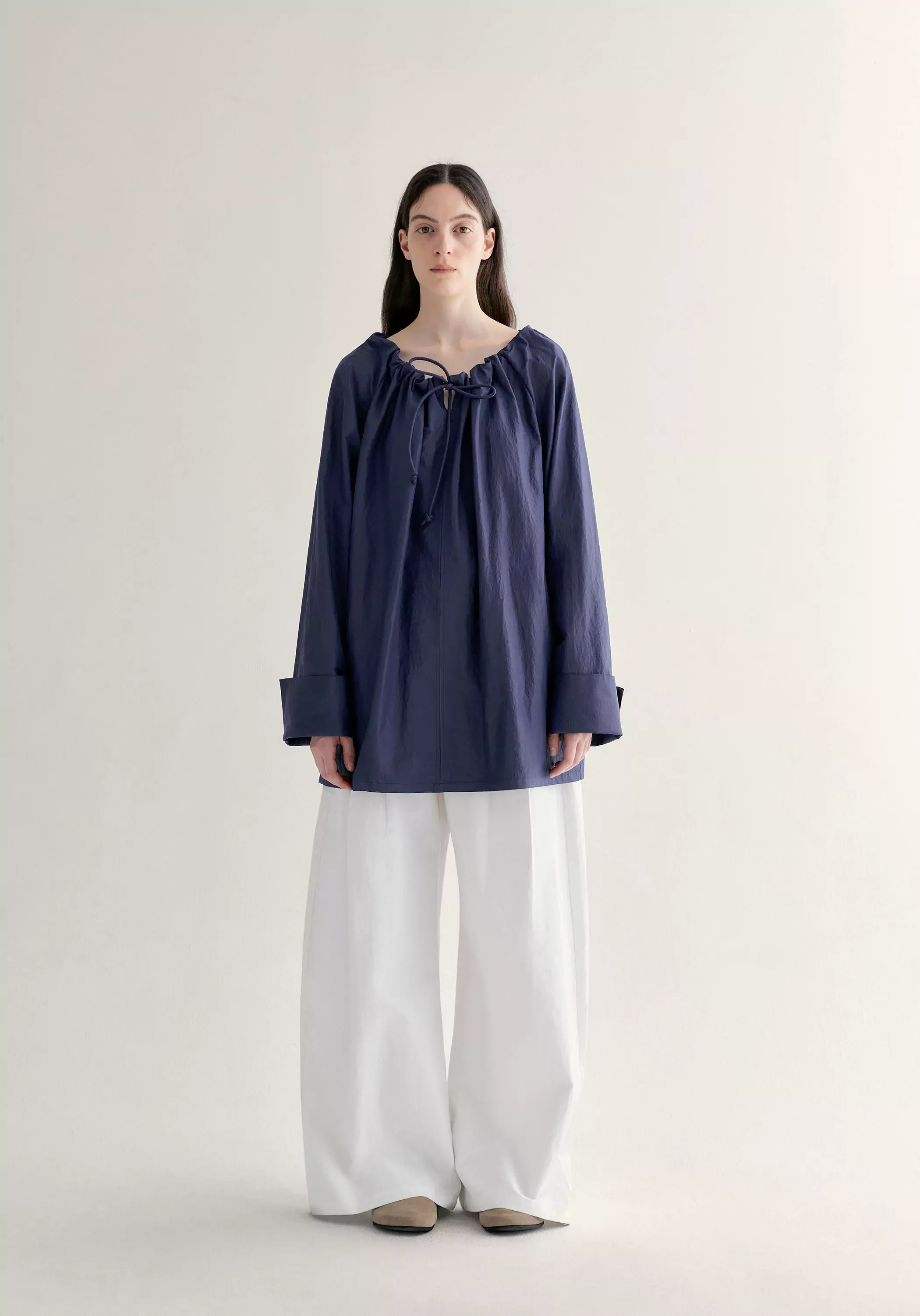 Relaxed Gathered Blouse - Image 14