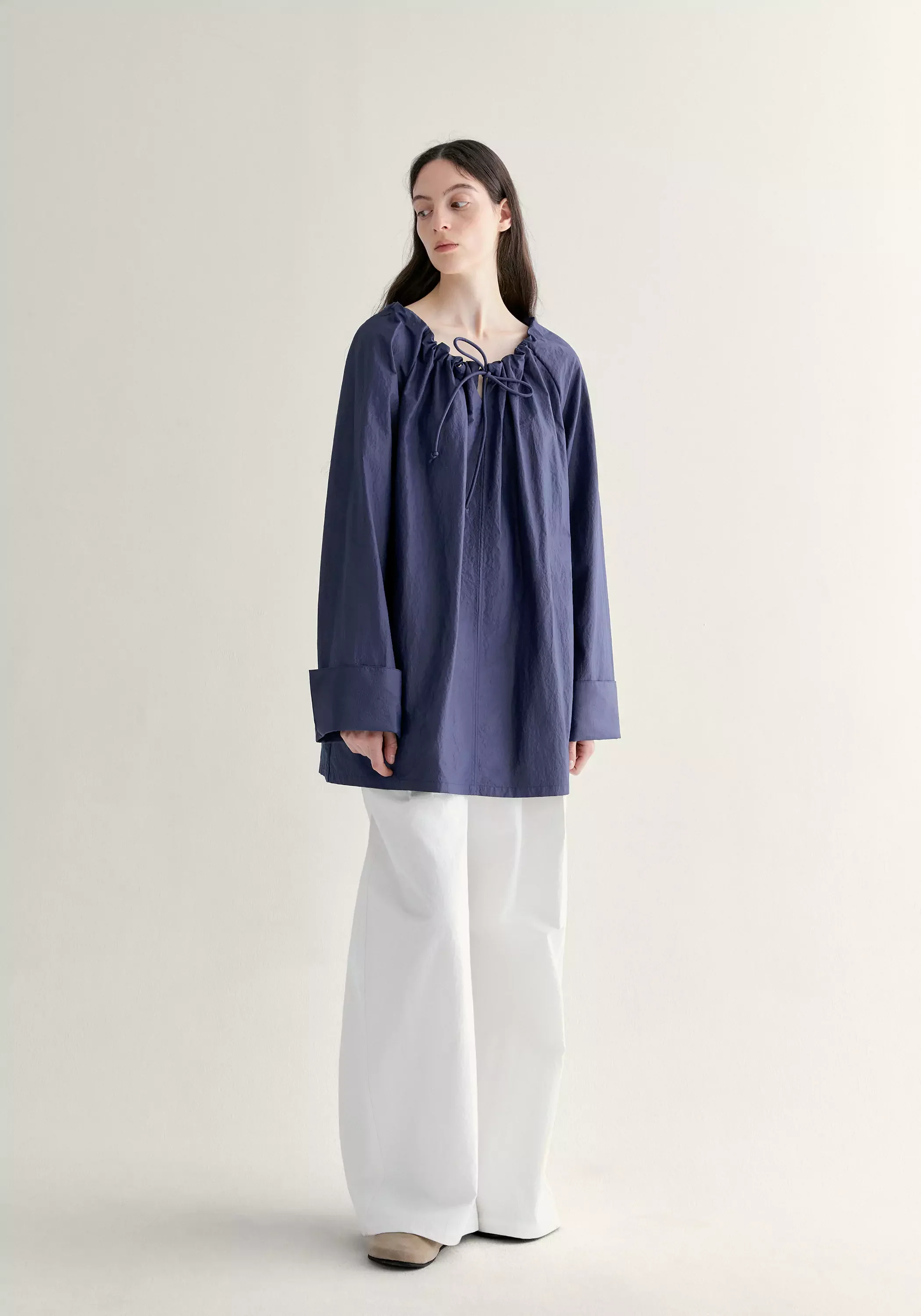 Relaxed Gathered Blouse - Image 15