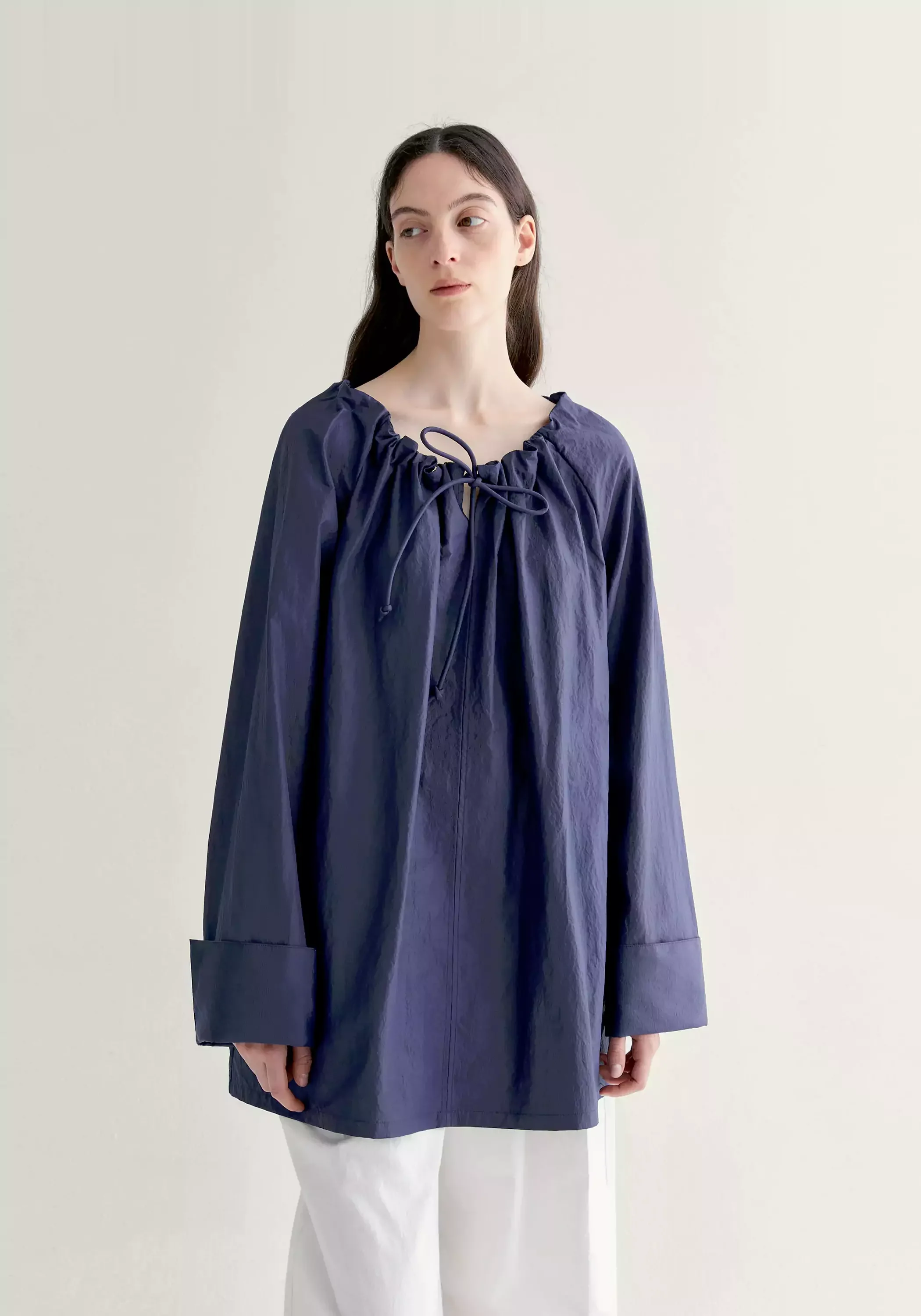 Relaxed Gathered Blouse - Image 3