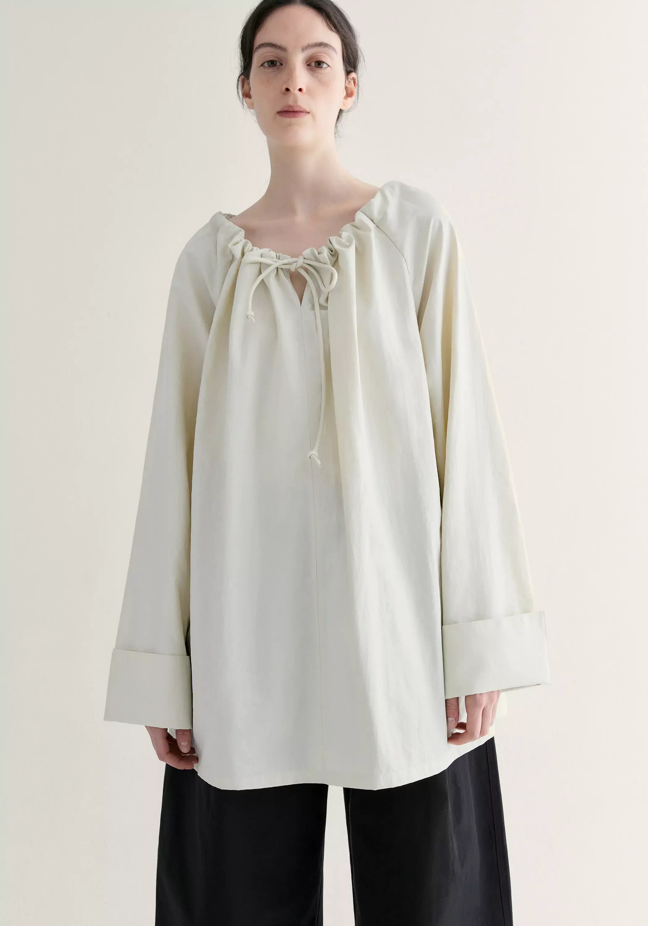 Relaxed Gathered Blouse - Image 6