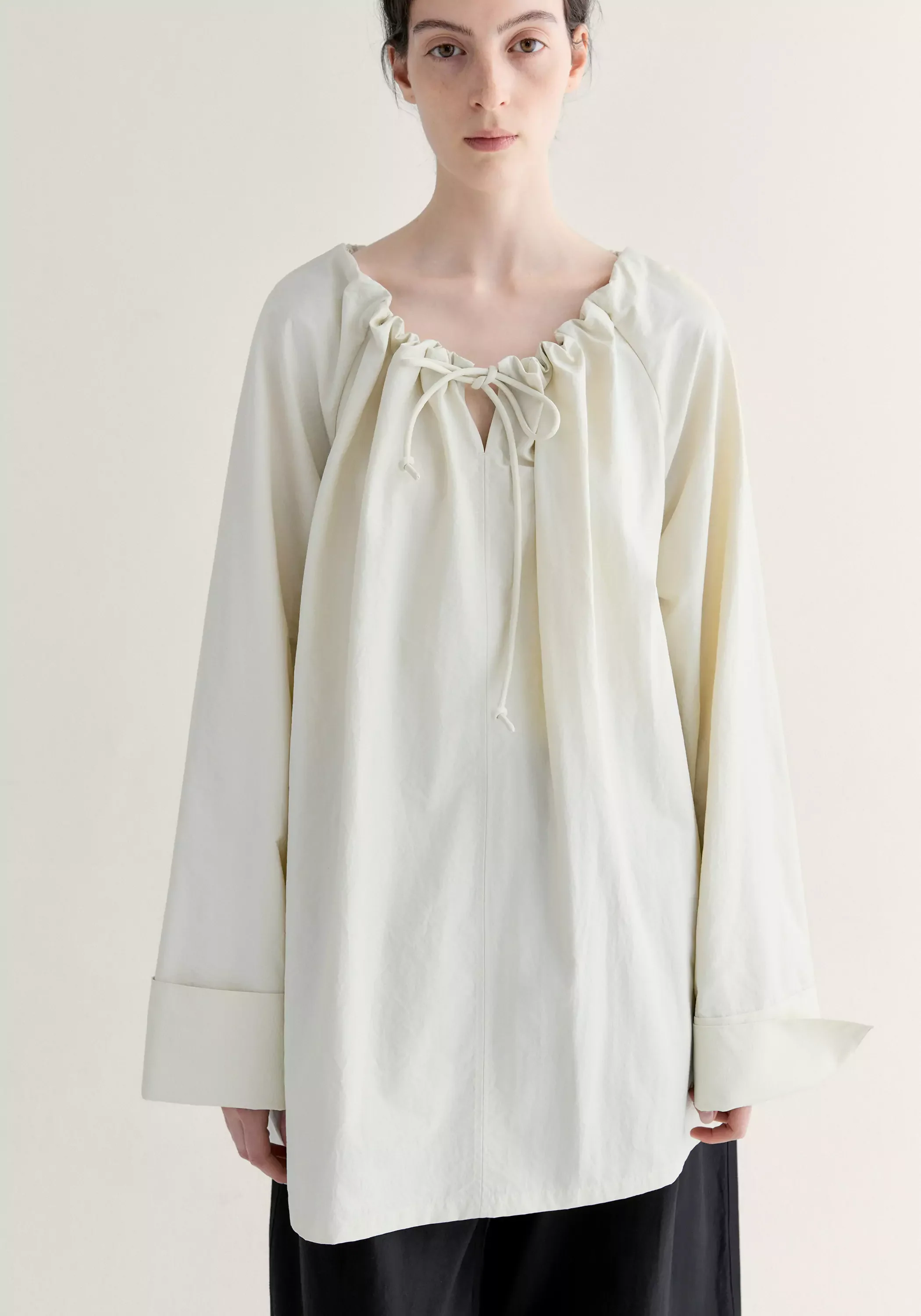 Relaxed Gathered Blouse - Image 7