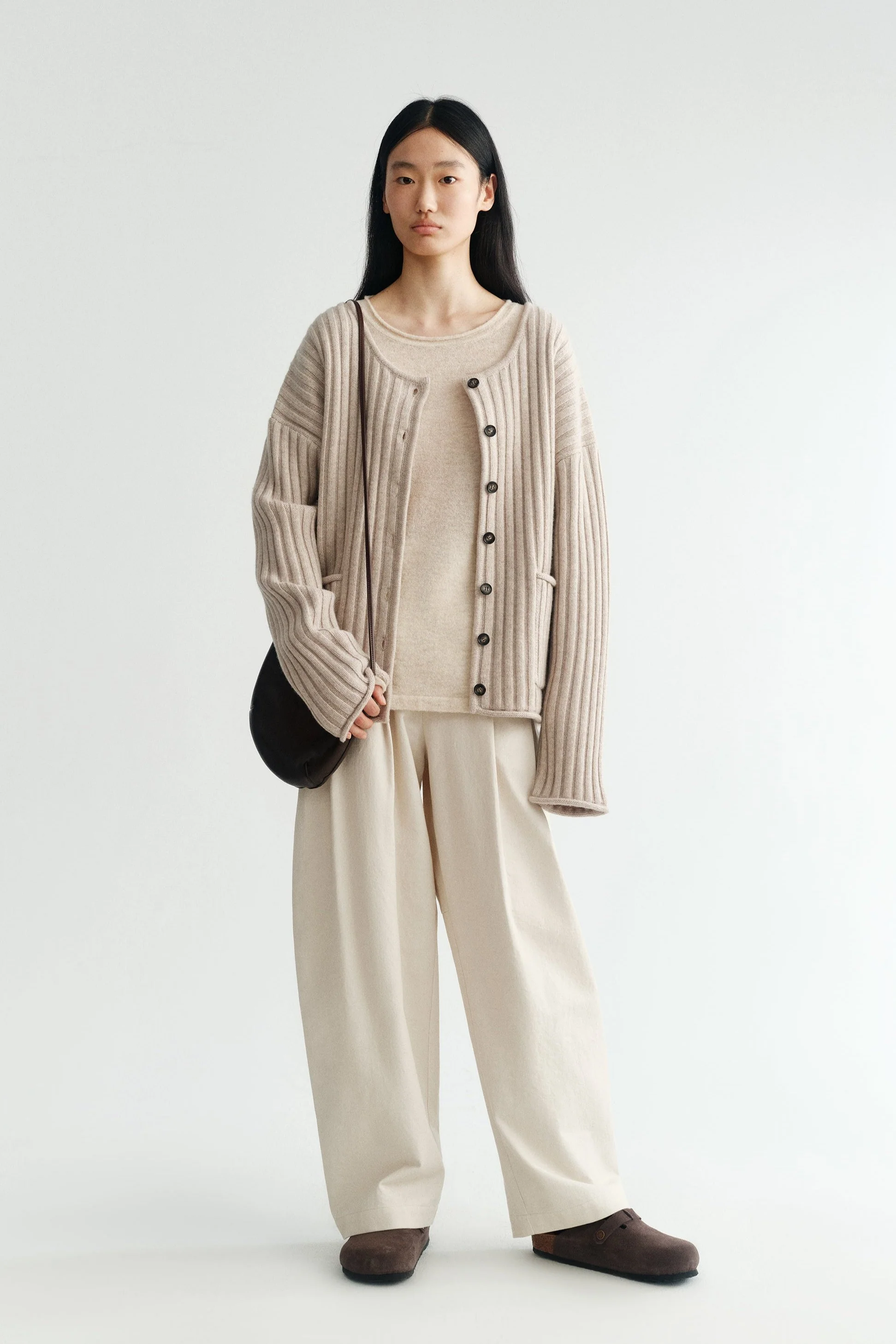Relaxed Ribbed Wool Cardigan - Image 10