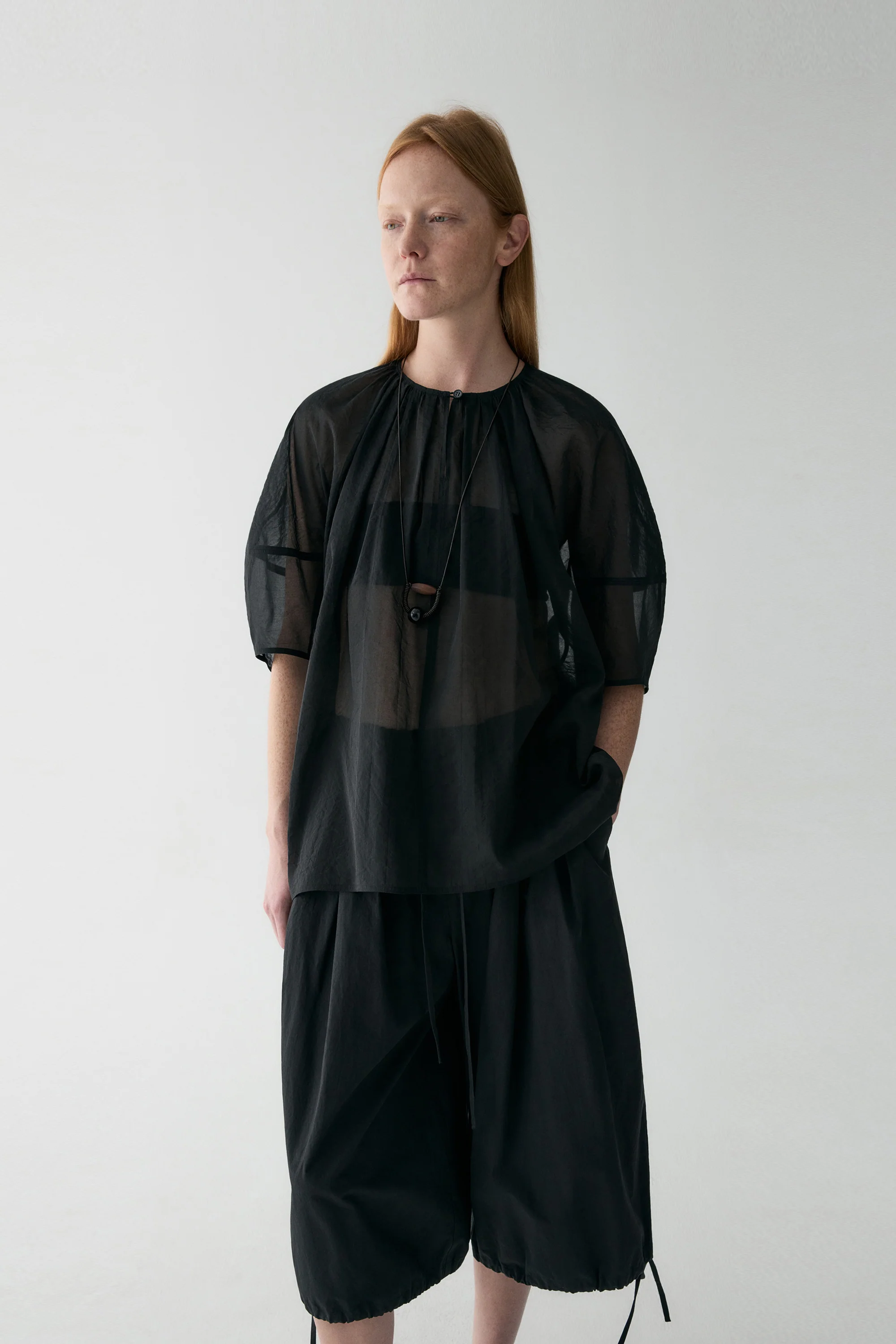 See-through Cotton Top - Image 3