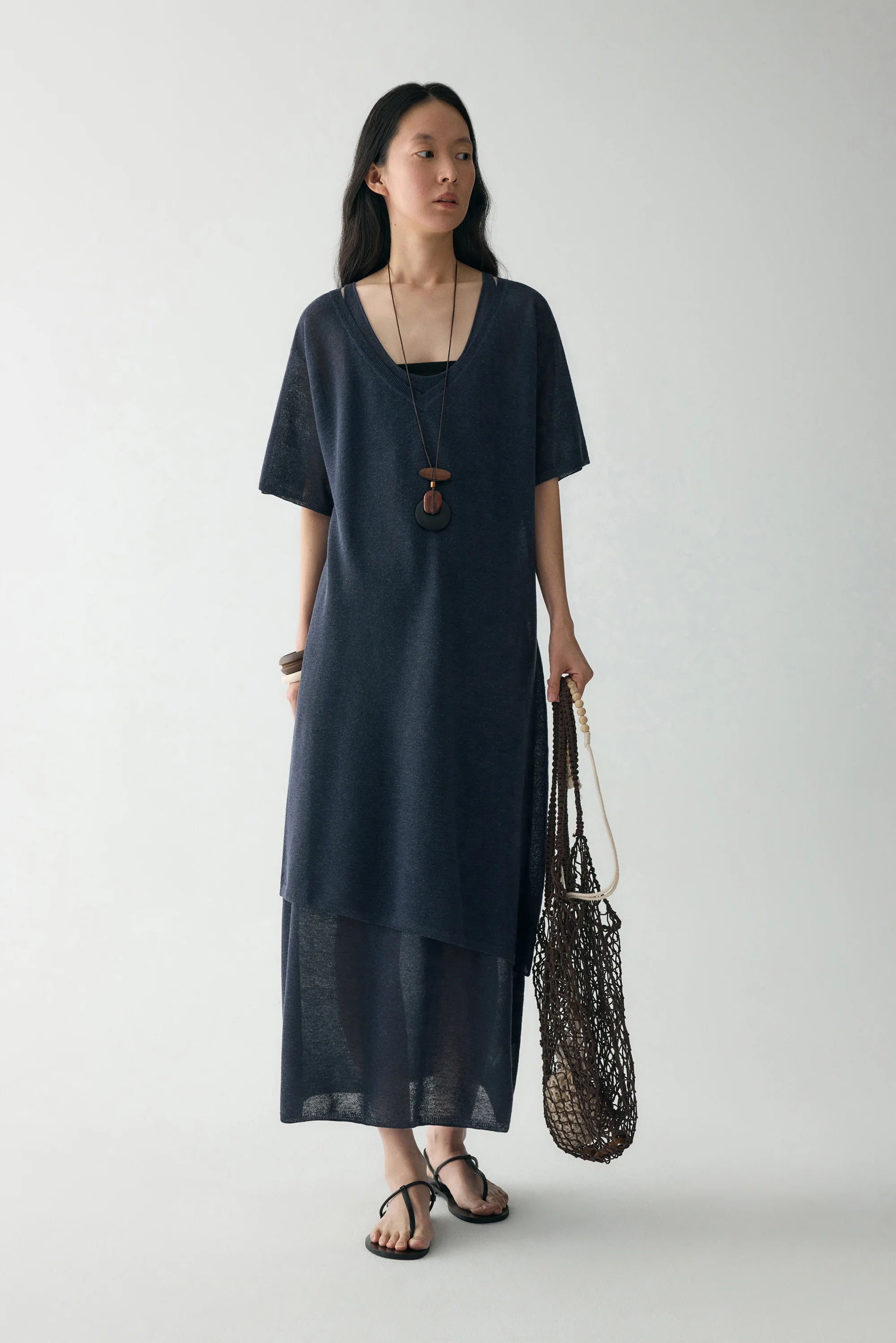 See-through Knitted Dress - Image 10
