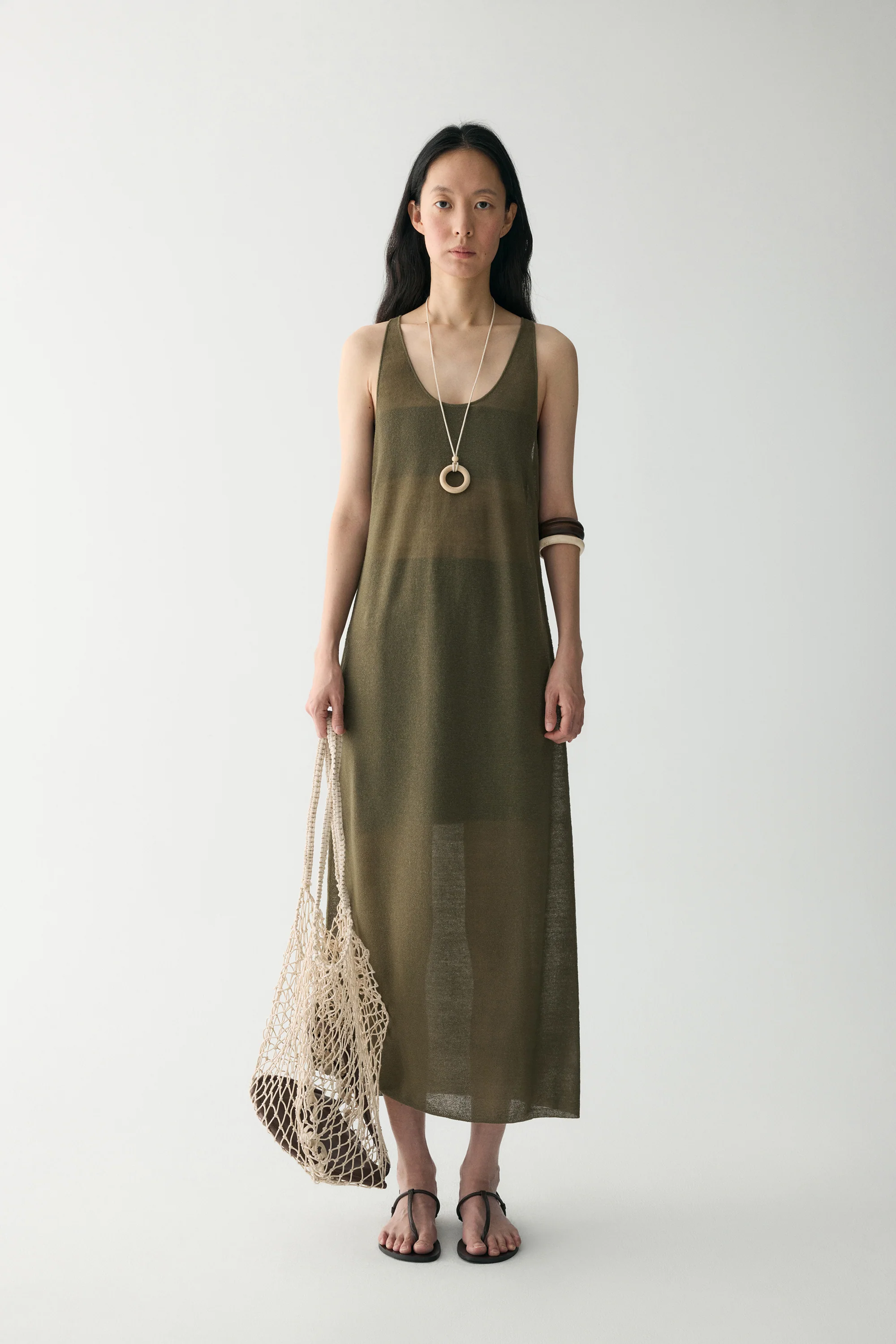 See-through Knitted Dress - Image 3
