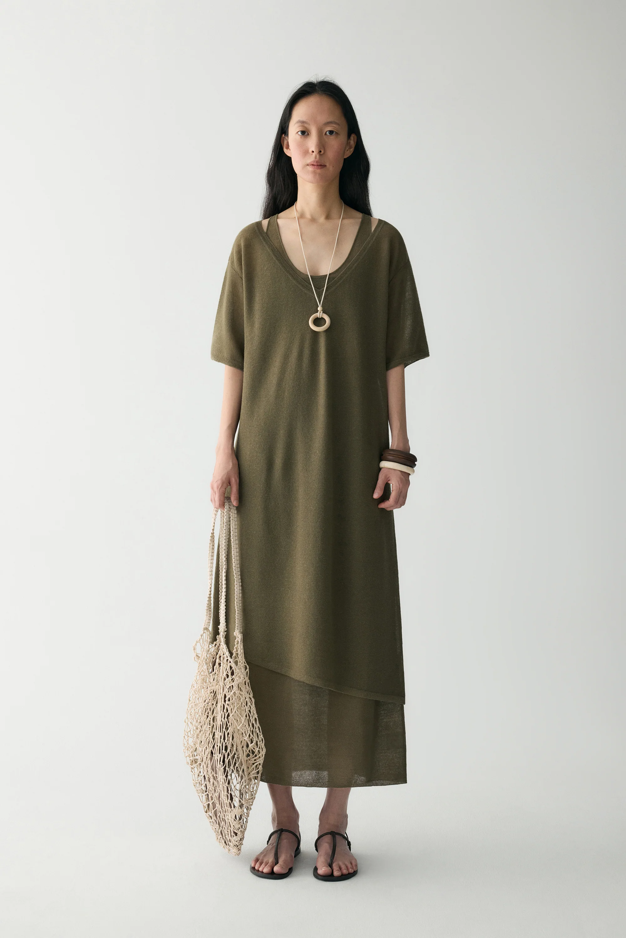 See-through Knitted Dress - Image 5