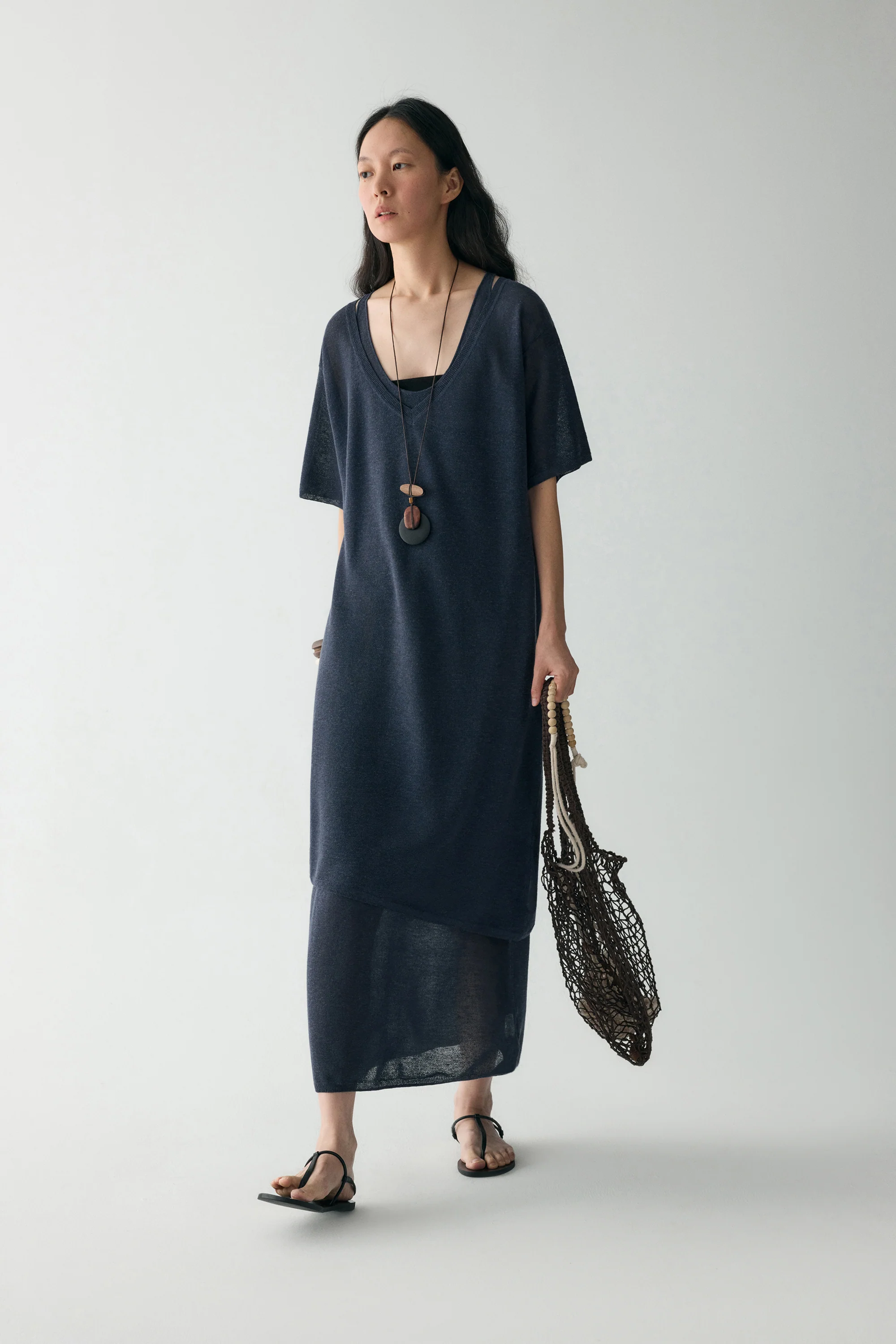 See-through Knitted Dress - Image 9