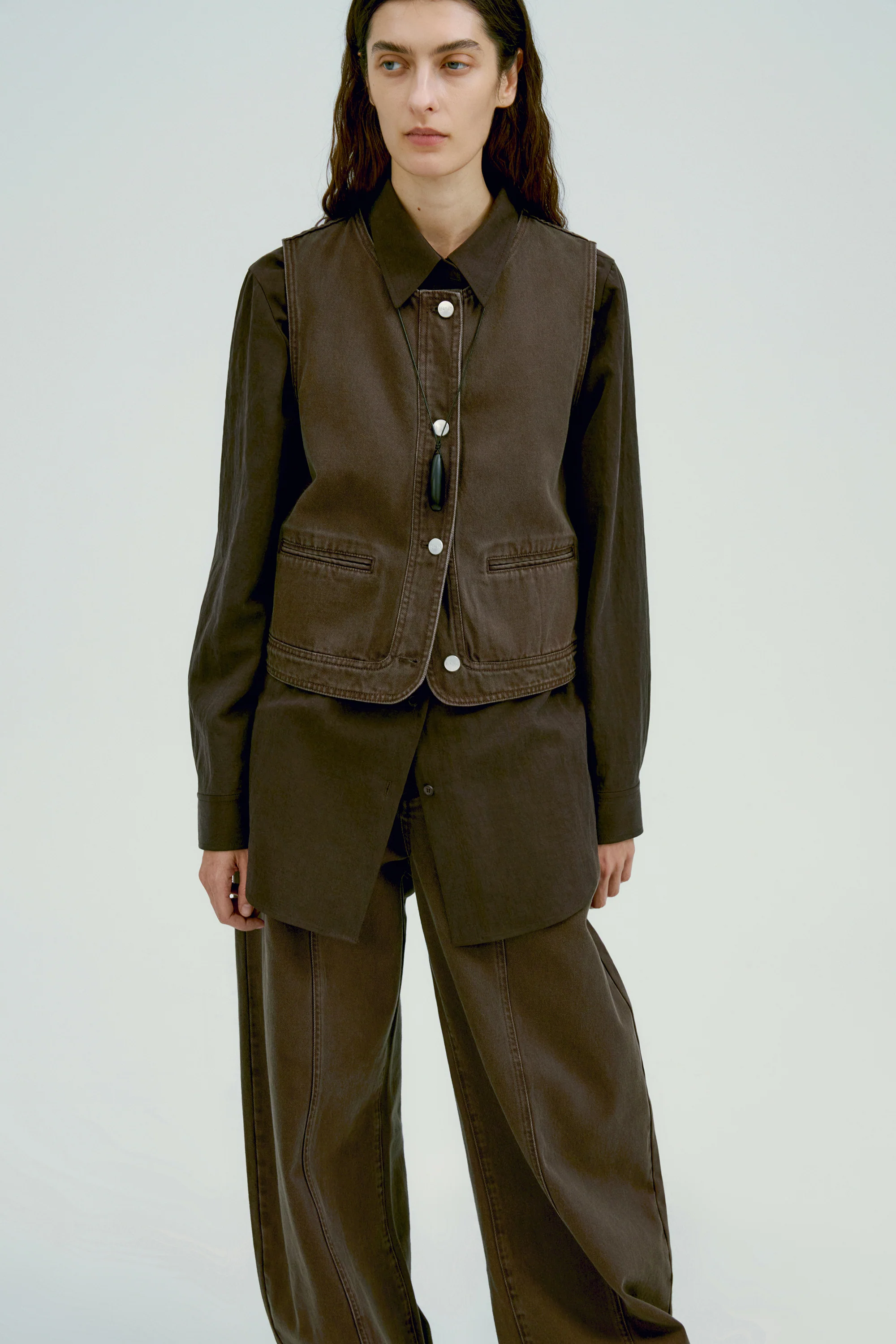 Short Denim Vest - Image 11