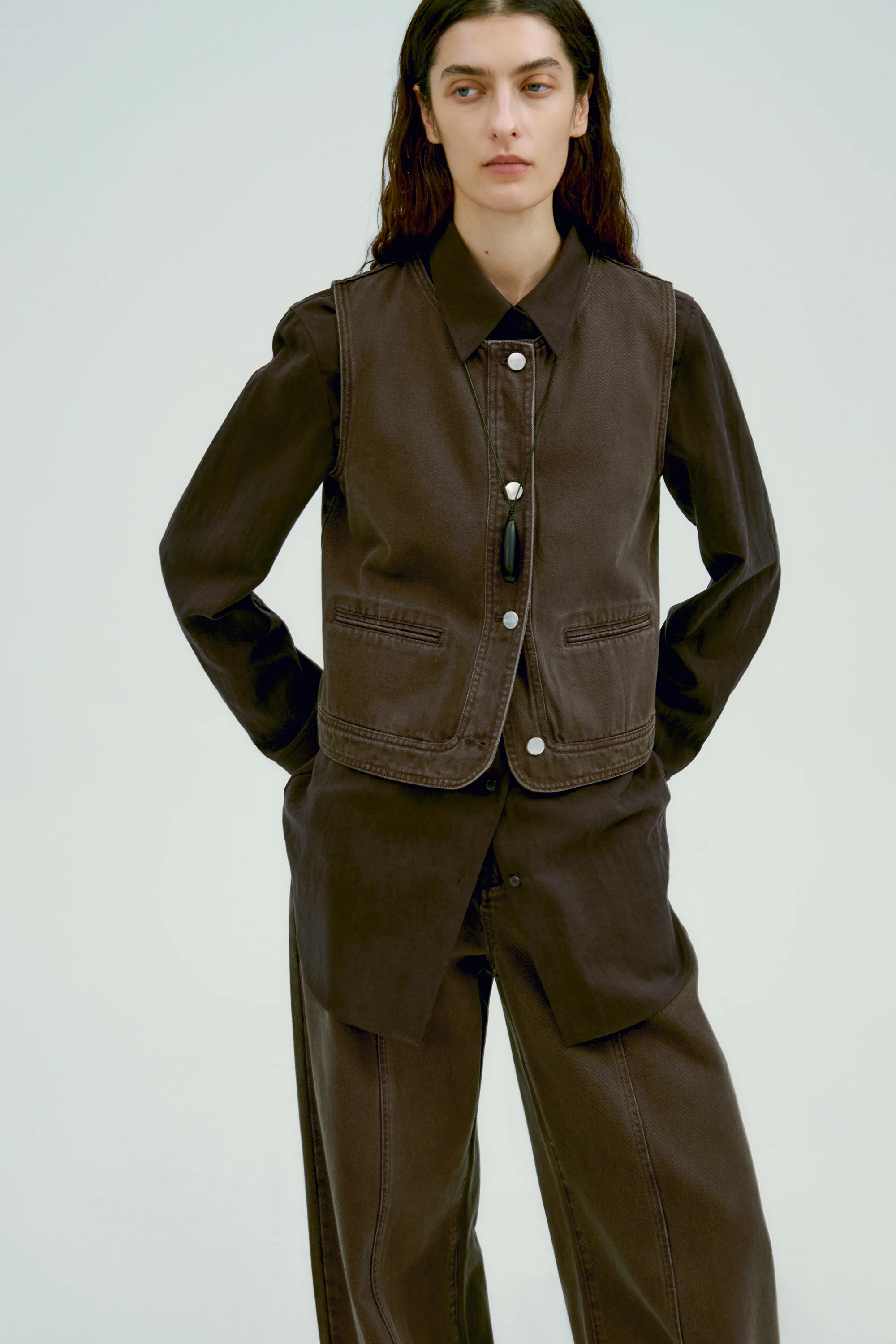 Short Denim Vest - Image 12
