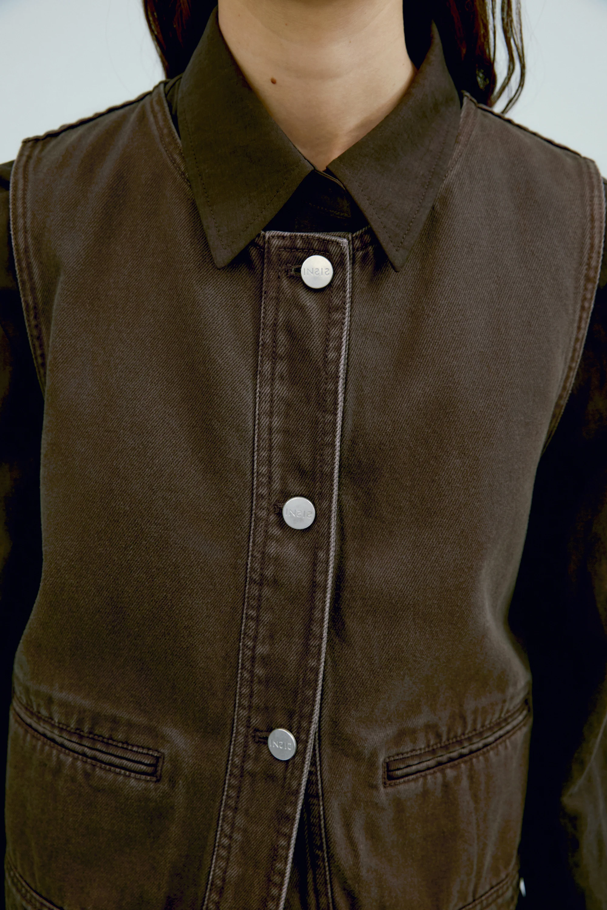 Short Denim Vest - Image 14