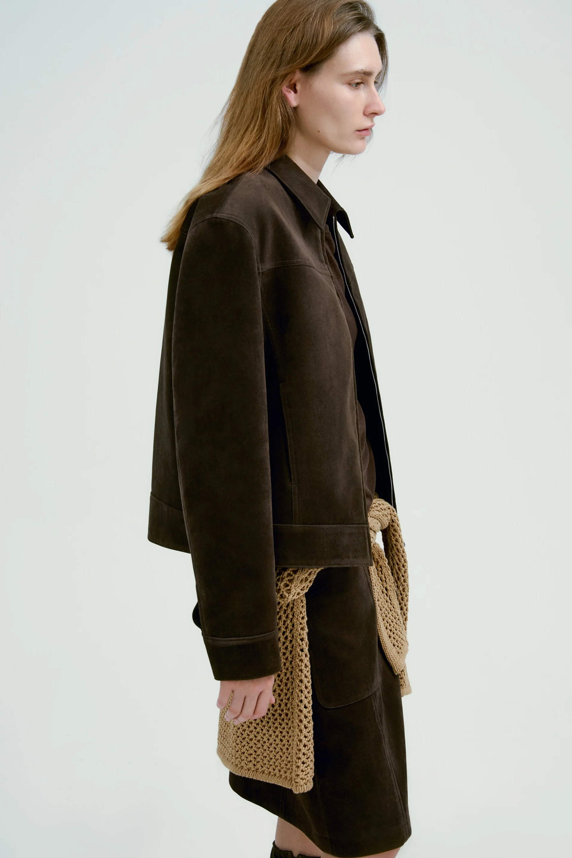 Short Suede Jacket - Image 13