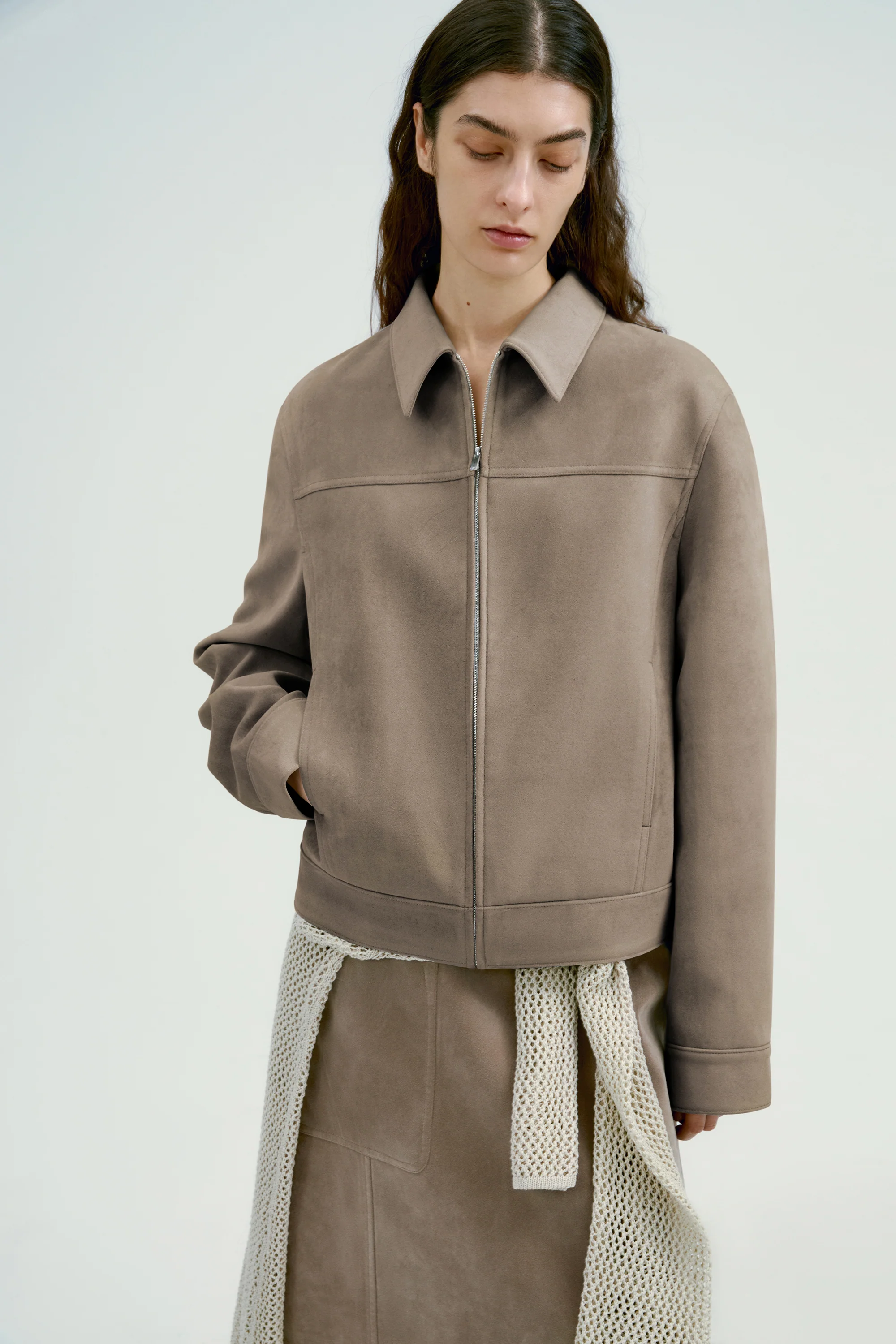 Short Suede Jacket - Image 7