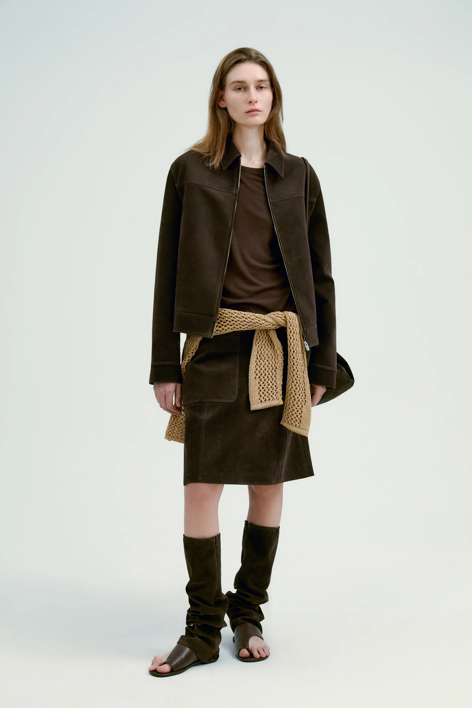 Short Suede Jacket - Image 9