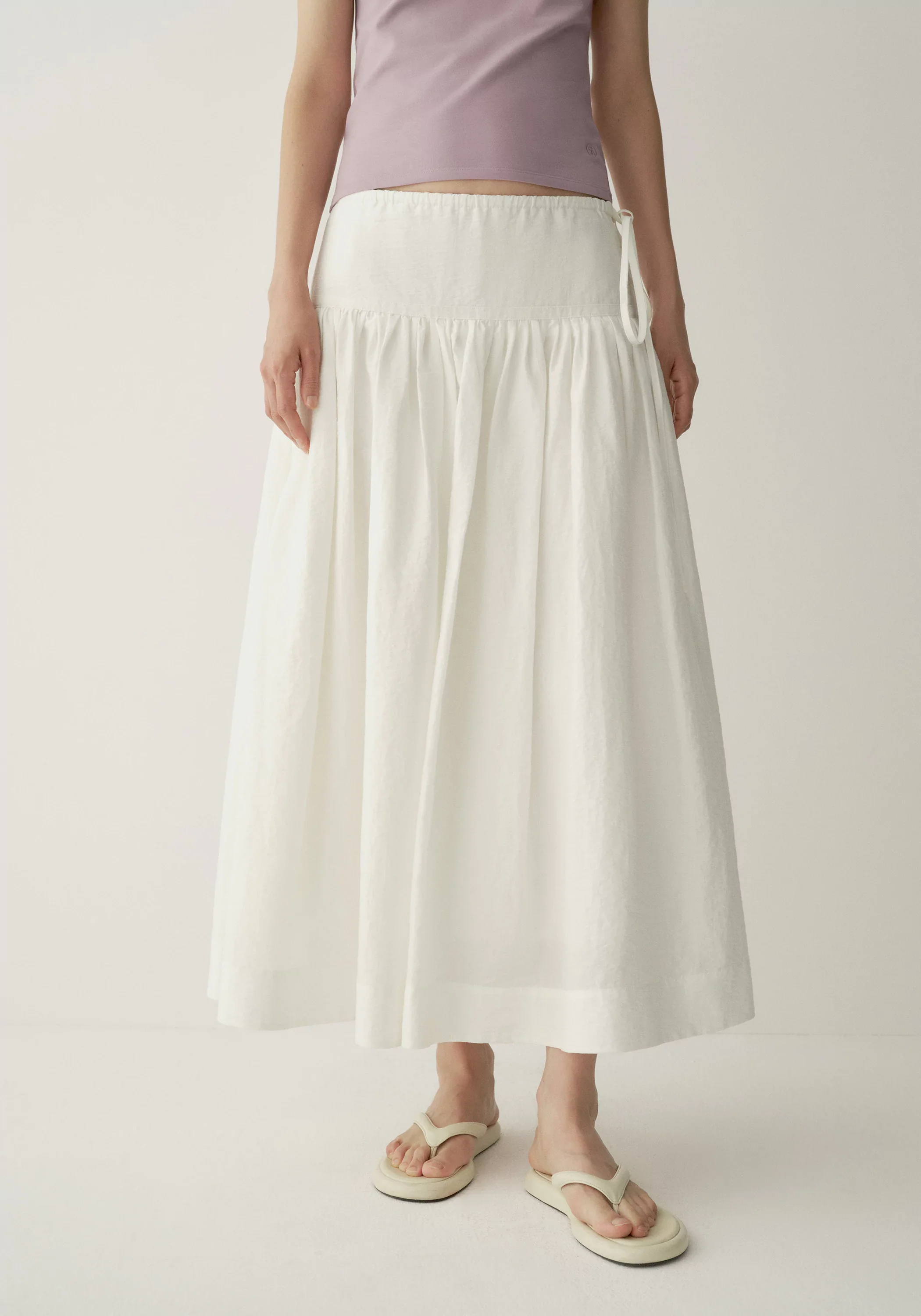 Side-drawstring A-Line Skirt - Image 10