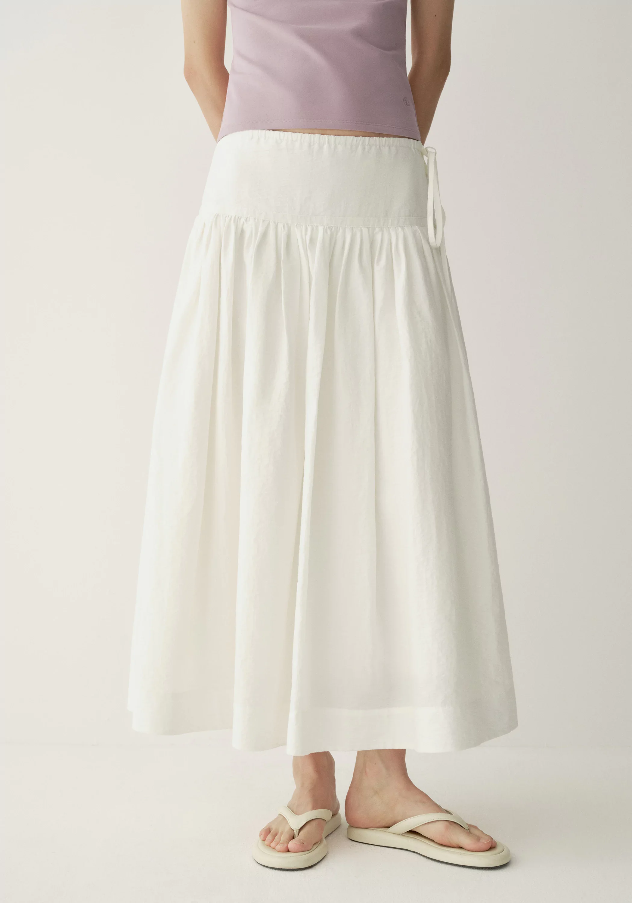 Side-drawstring A-Line Skirt - Image 12