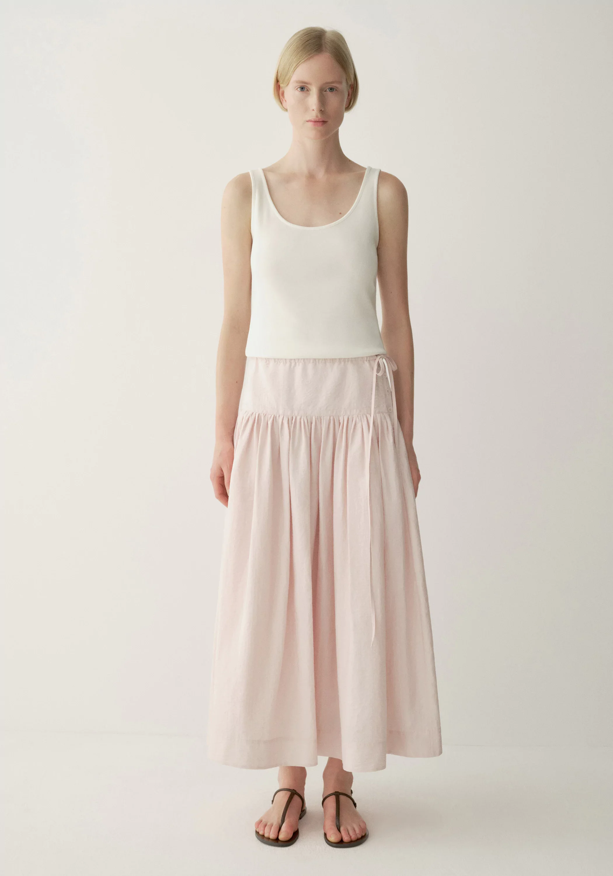 Side-drawstring A-Line Skirt - Image 13
