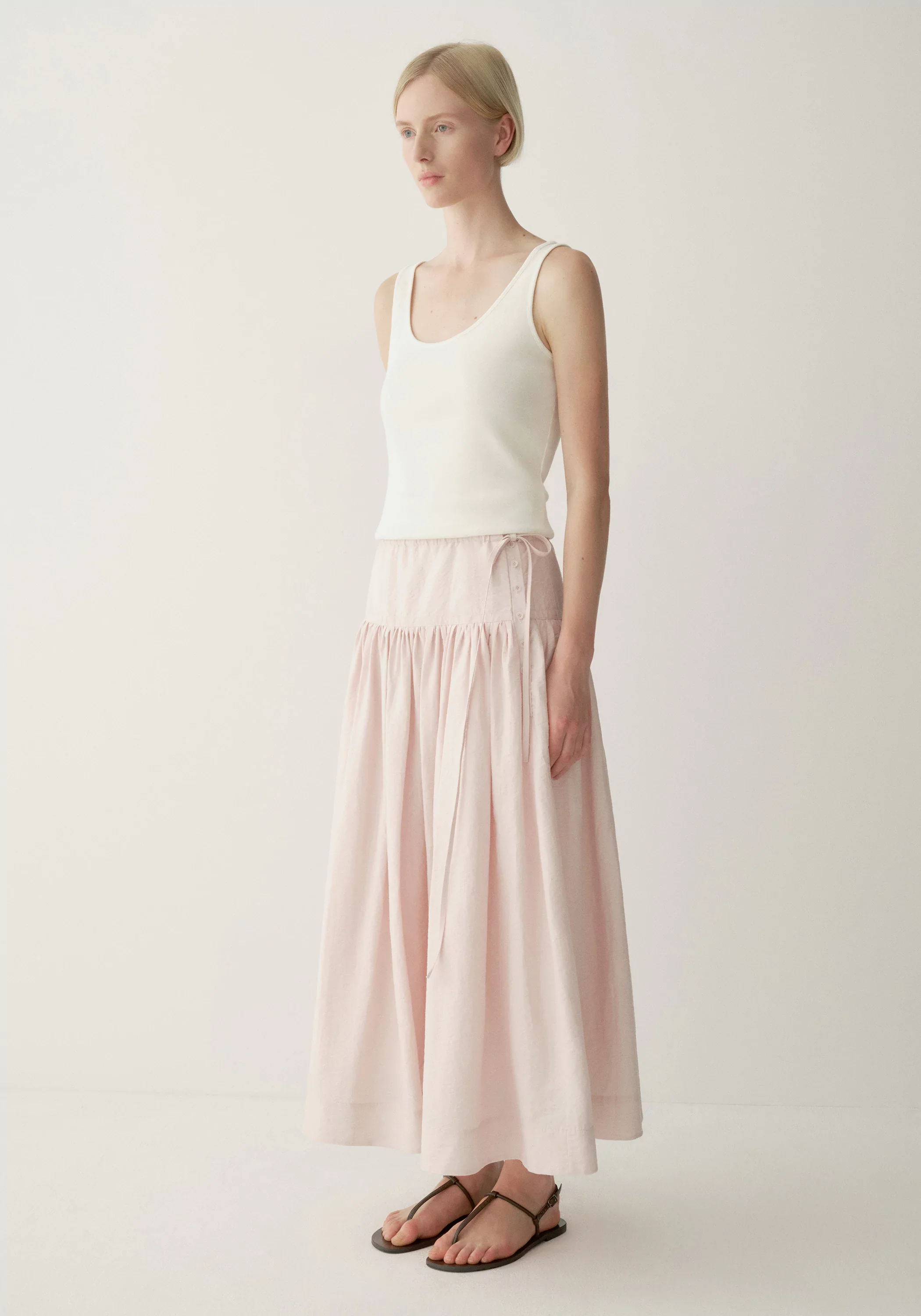 Side-drawstring A-Line Skirt - Image 14