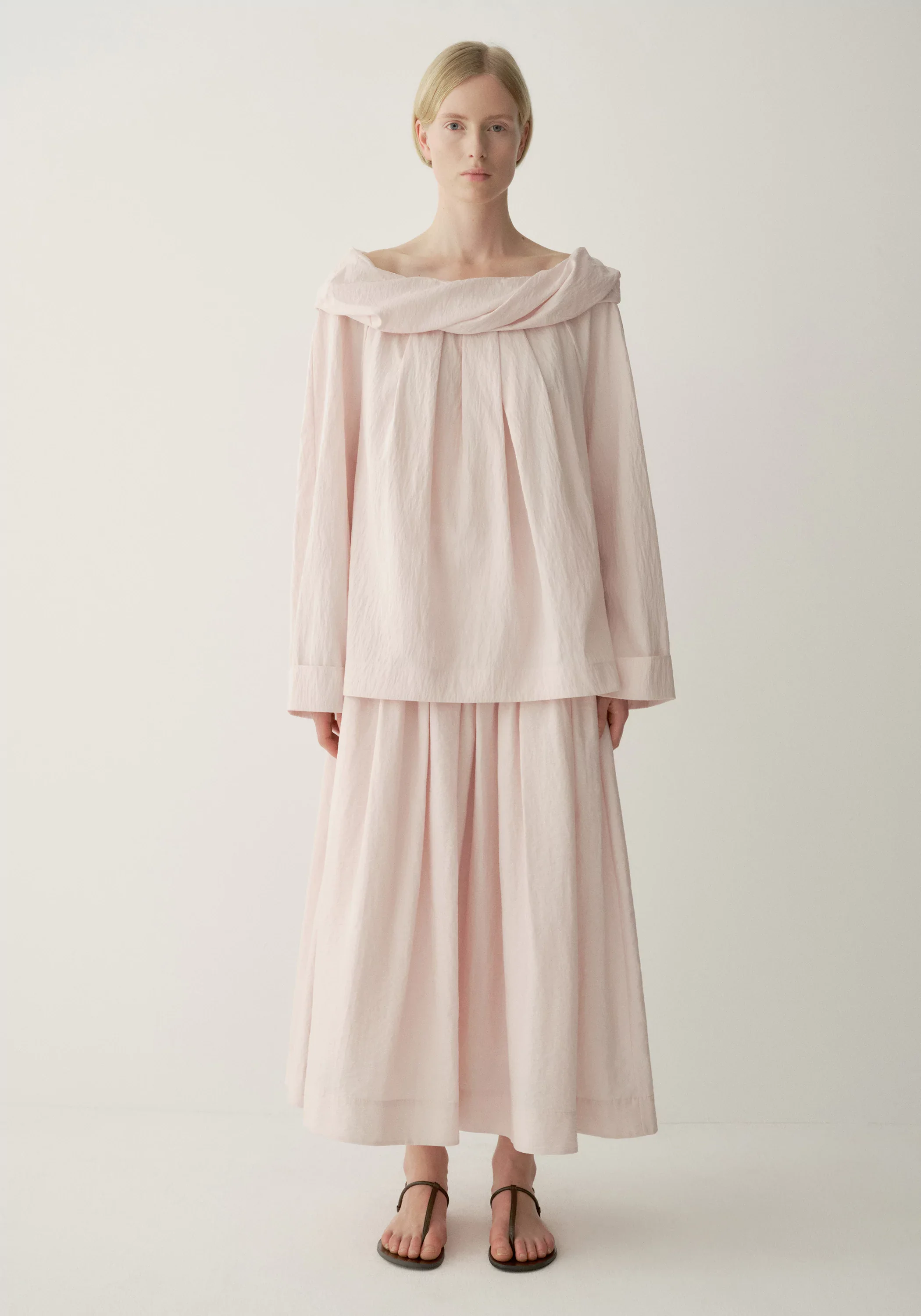Side-drawstring A-Line Skirt - Image 16