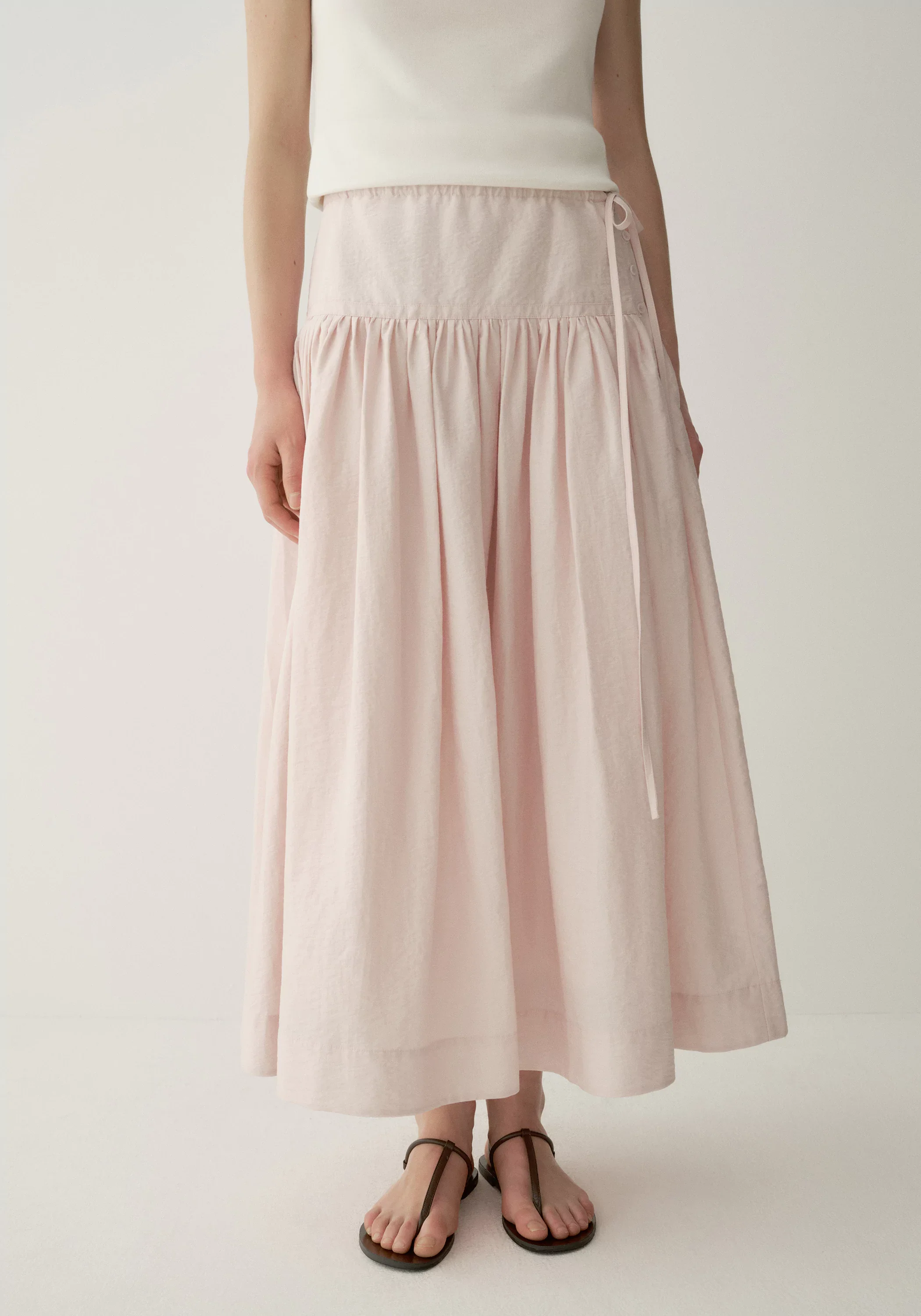 Side-drawstring A-Line Skirt - Image 17