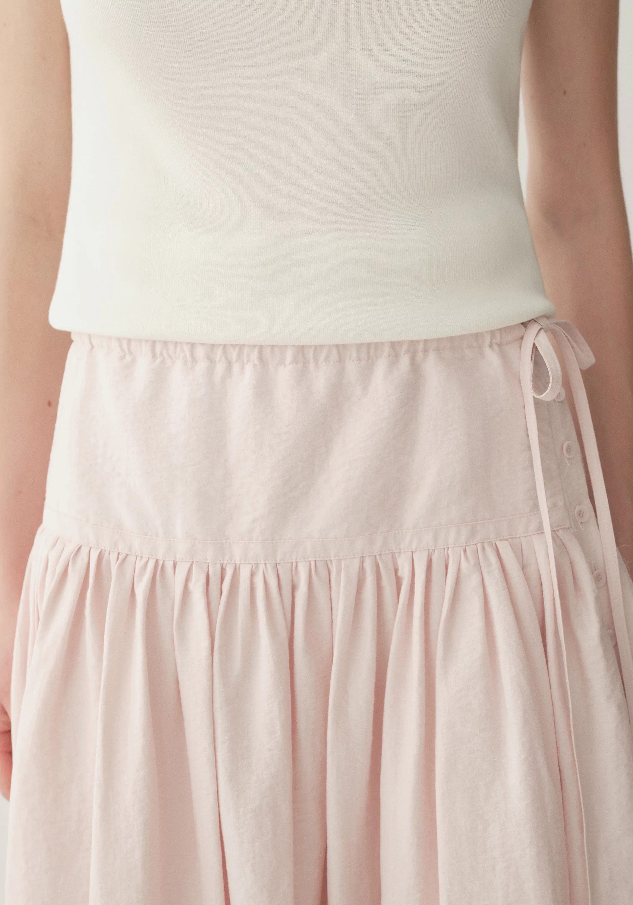 Side-drawstring A-Line Skirt - Image 18