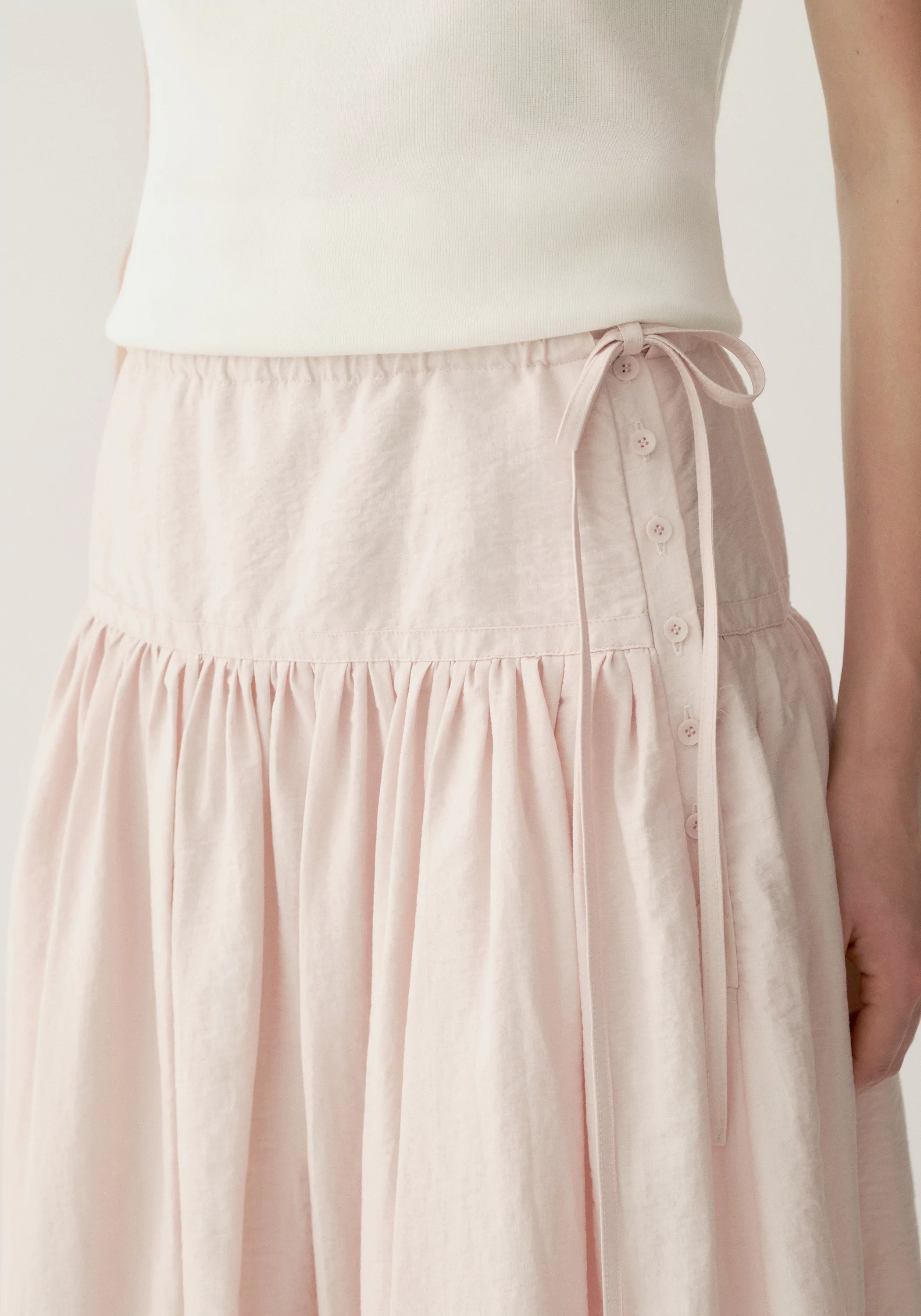 Side-drawstring A-Line Skirt - Image 19