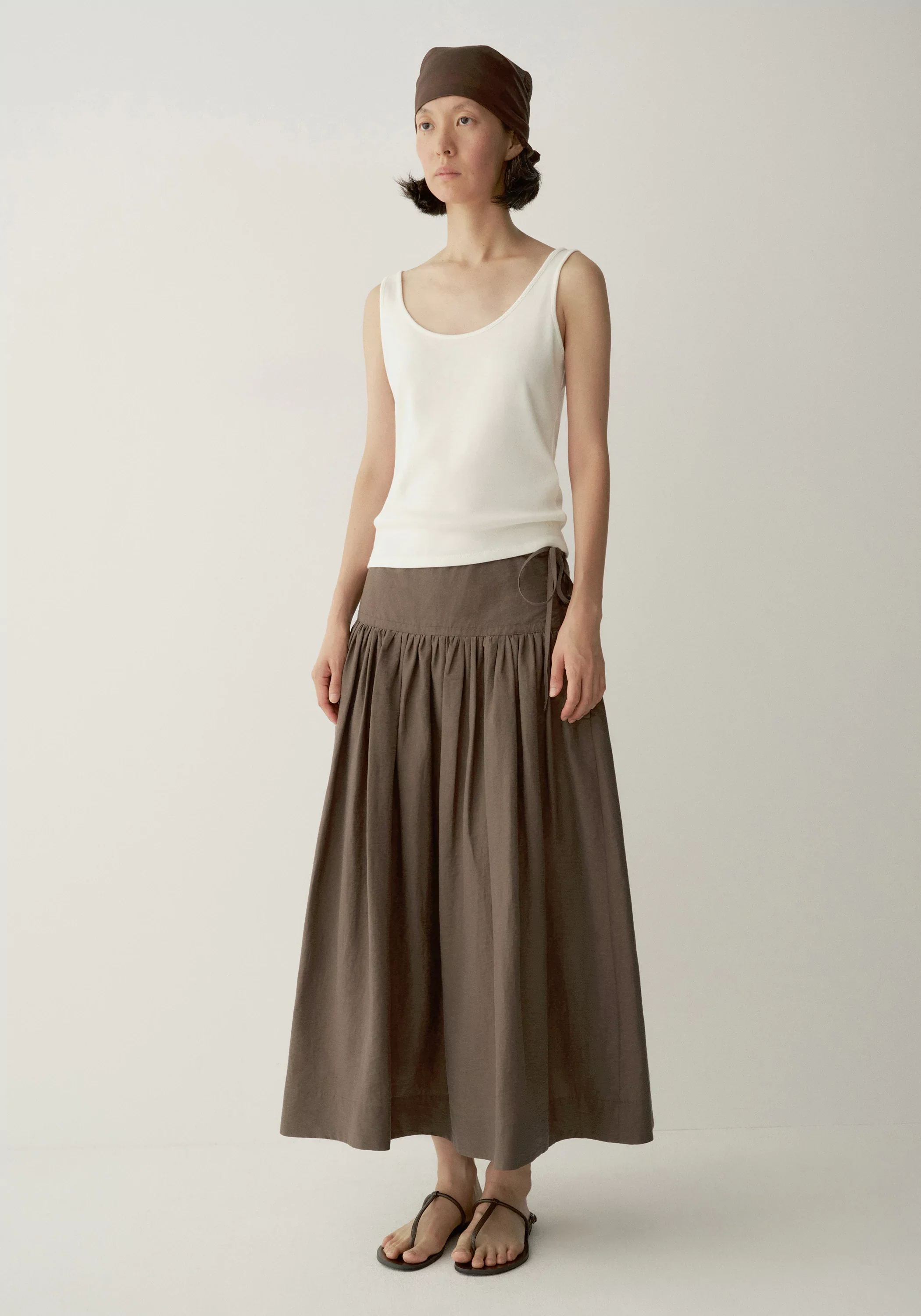 Side-drawstring A-Line Skirt - Image 3