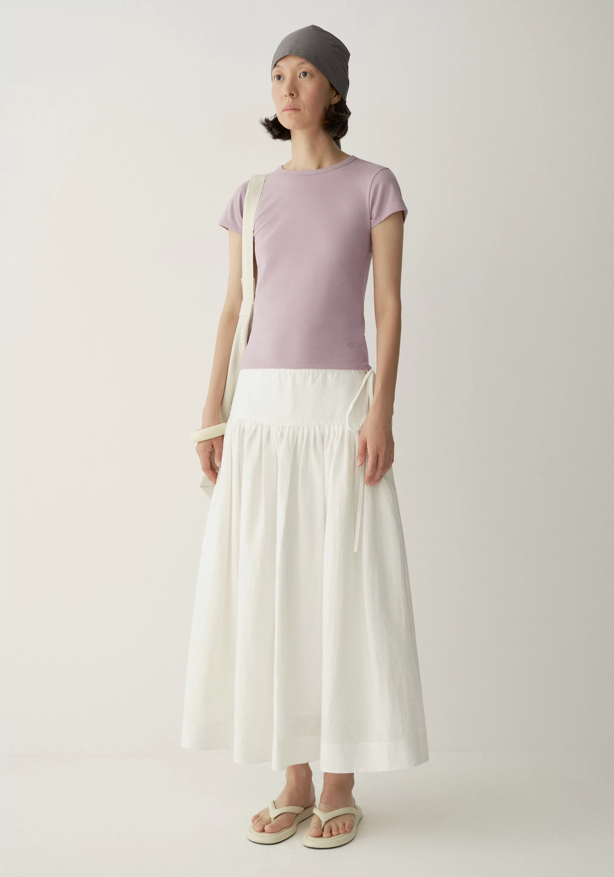 Side-drawstring A-Line Skirt - Image 8
