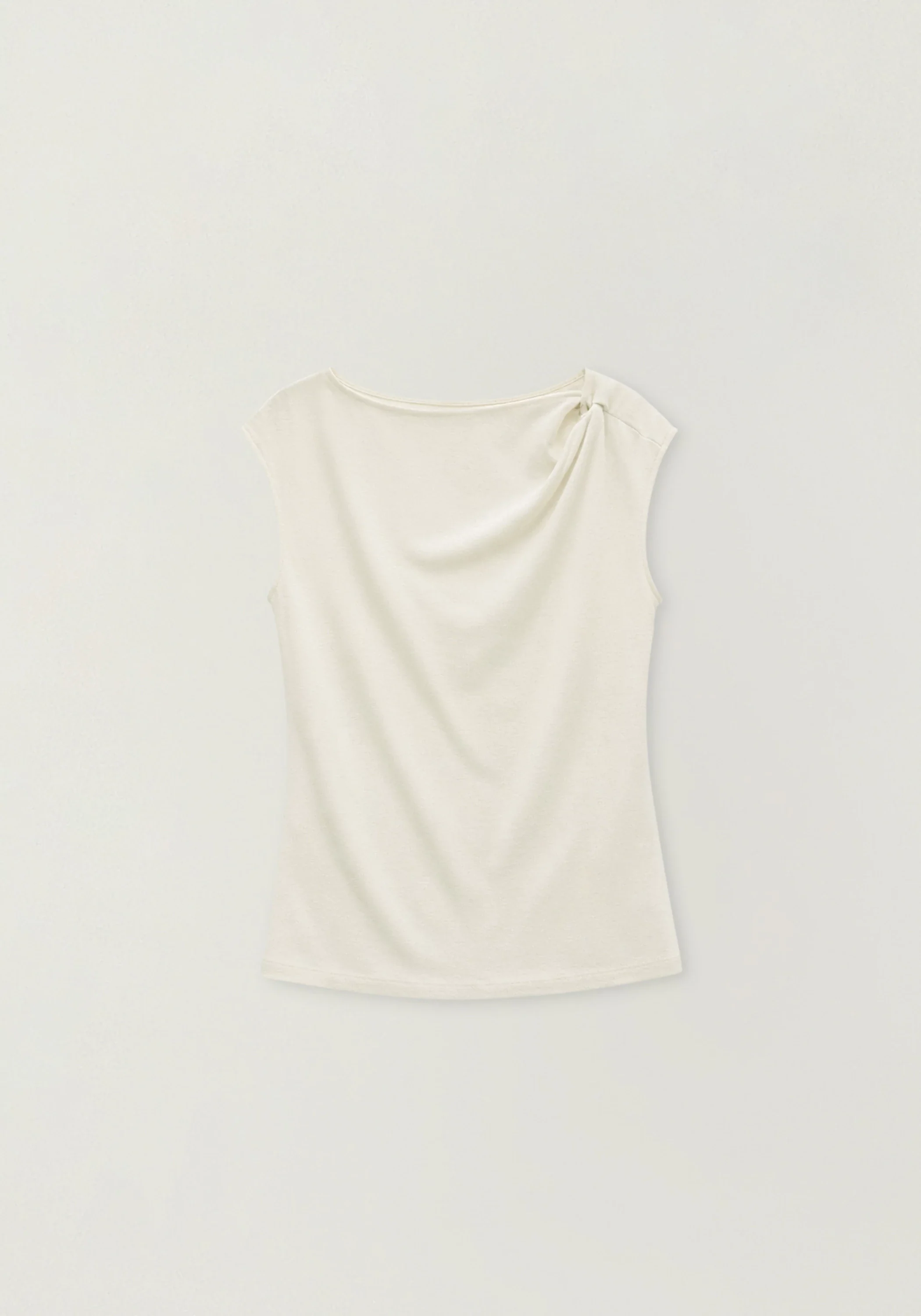 Silk-cotton Twist-detail T-shirt - Image 2