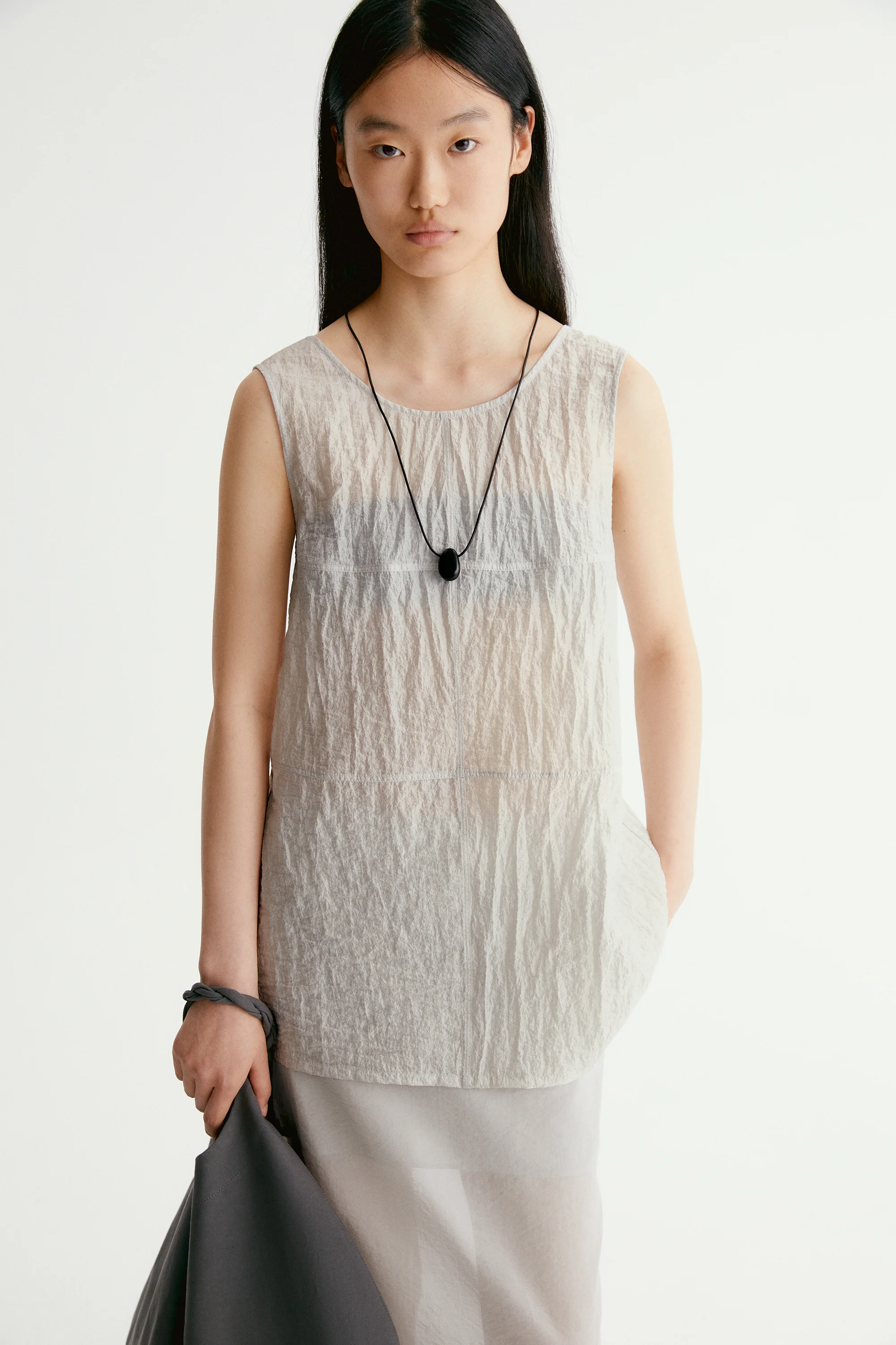 Silk See-through Vest - Image 12