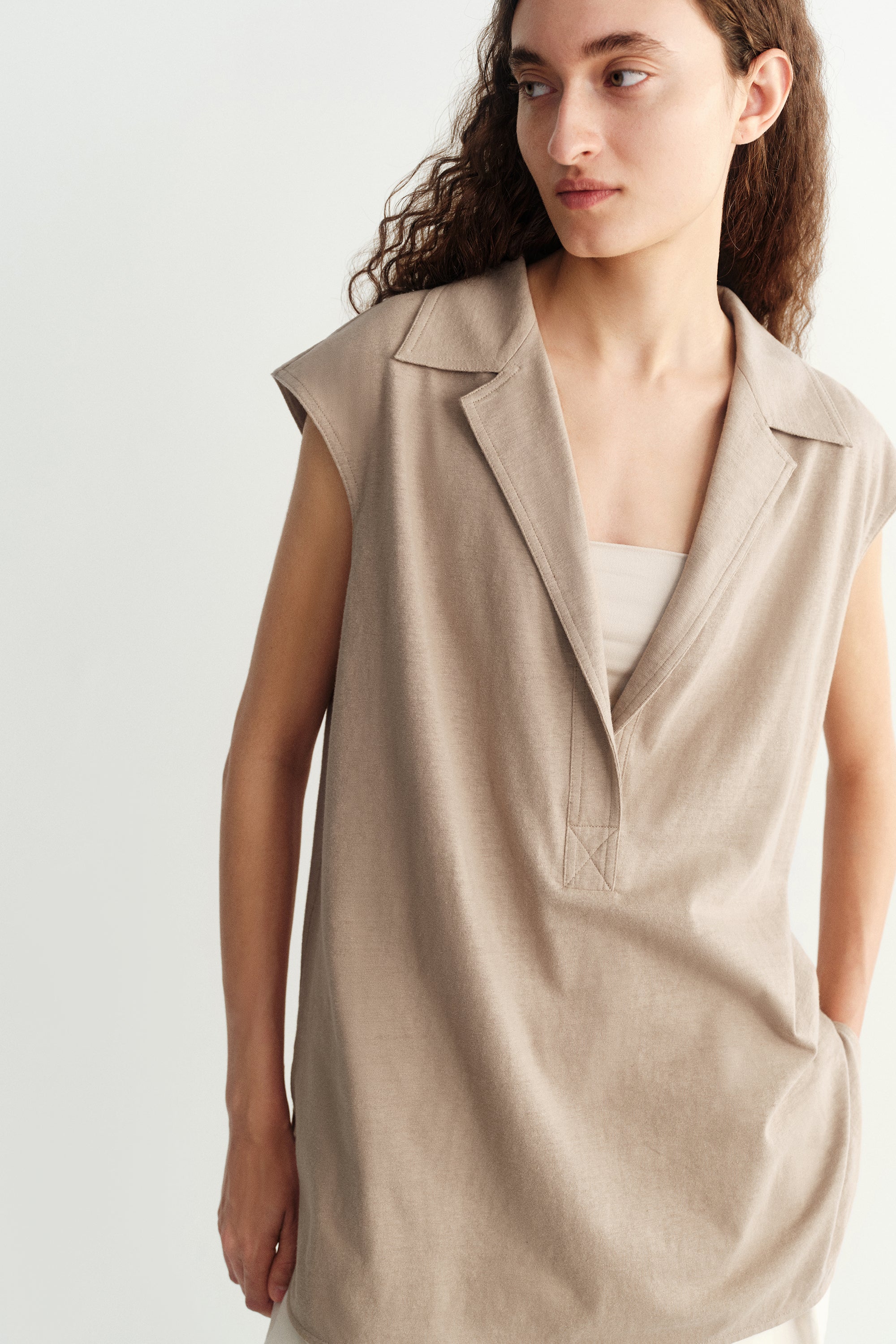 Sleeveless Cotton Vest - Image 13