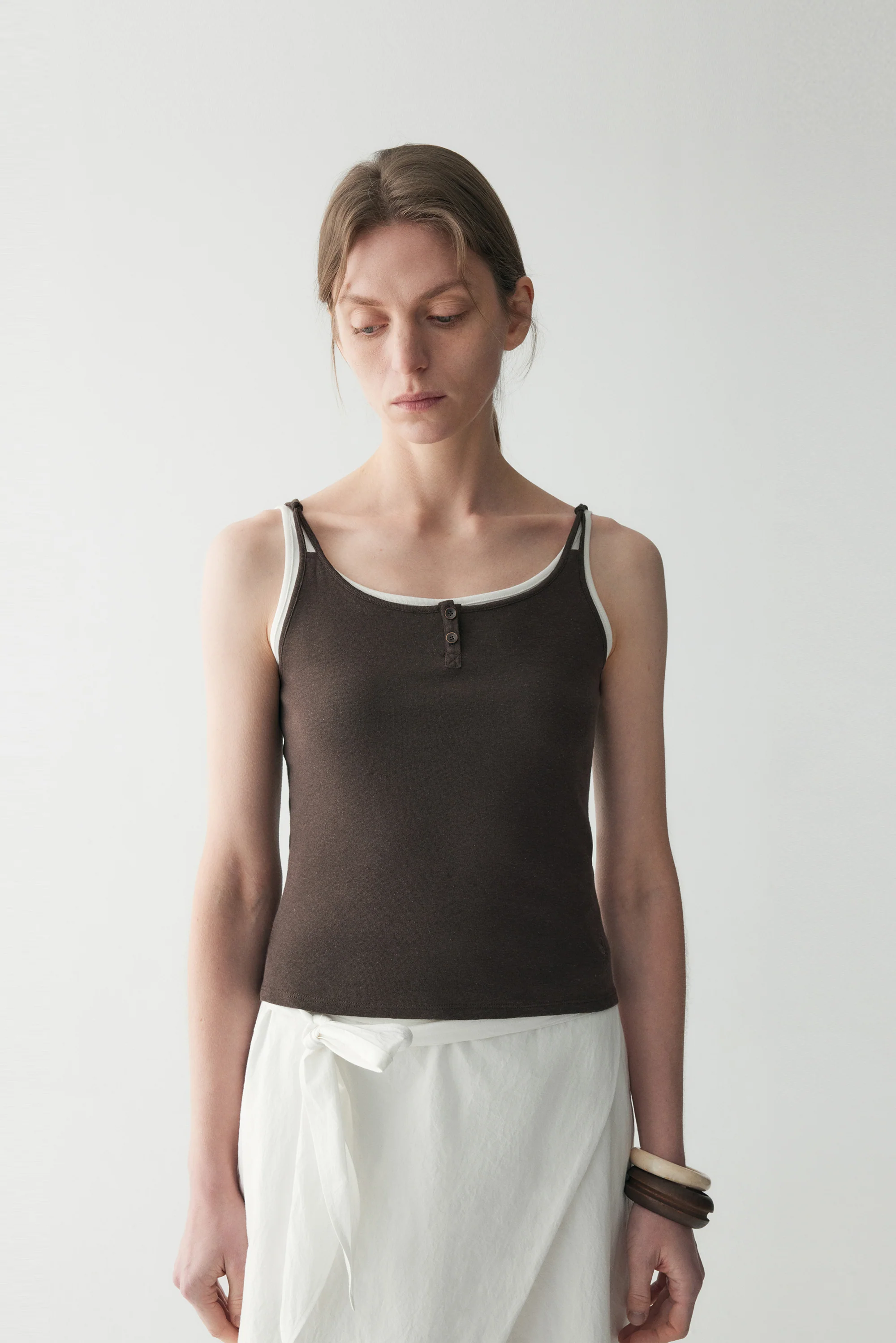 Slim Cotton-linen Top