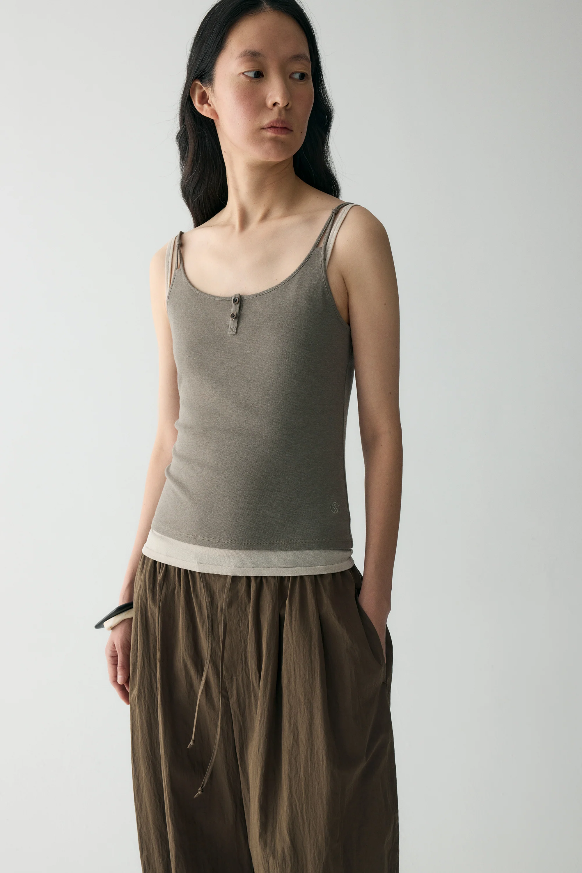 Slim Cotton-linen Top - Image 20