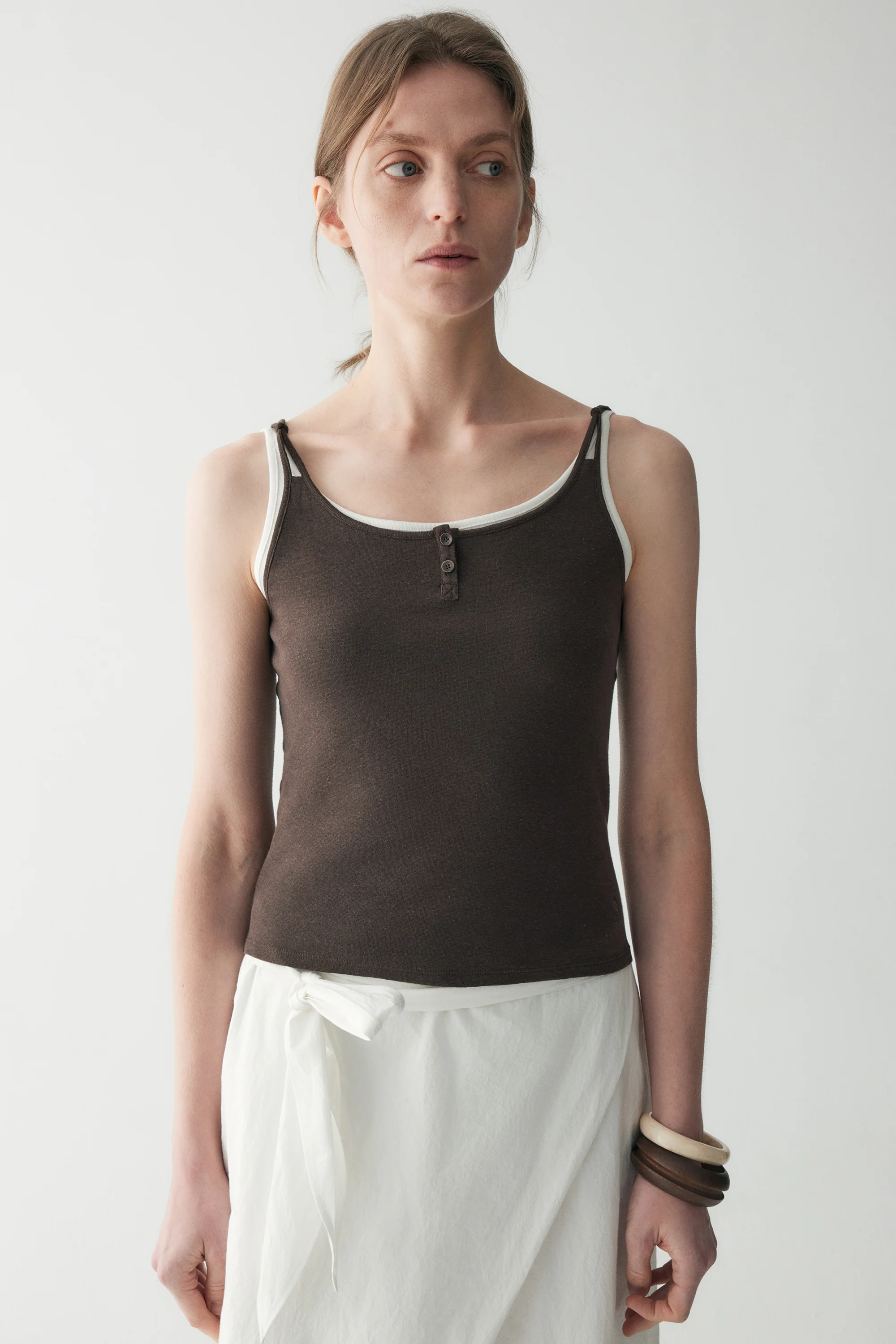 Slim Cotton-linen Top - Image 6