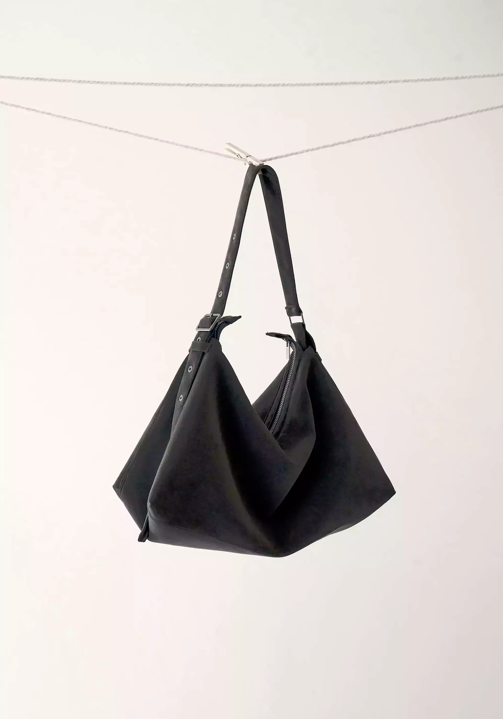 Small Belted Hobo Bag - Image 14