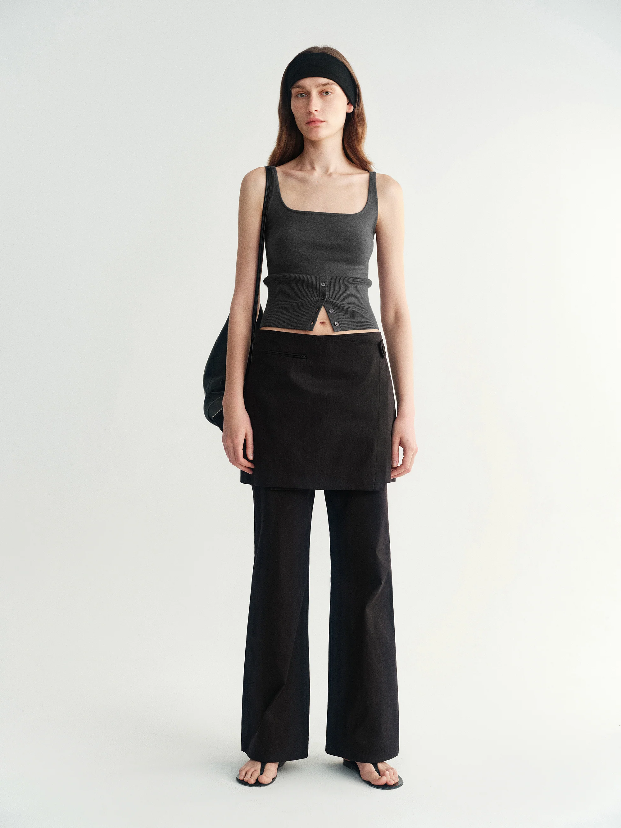 Square-neck Buttoned Tank Top - Image 6