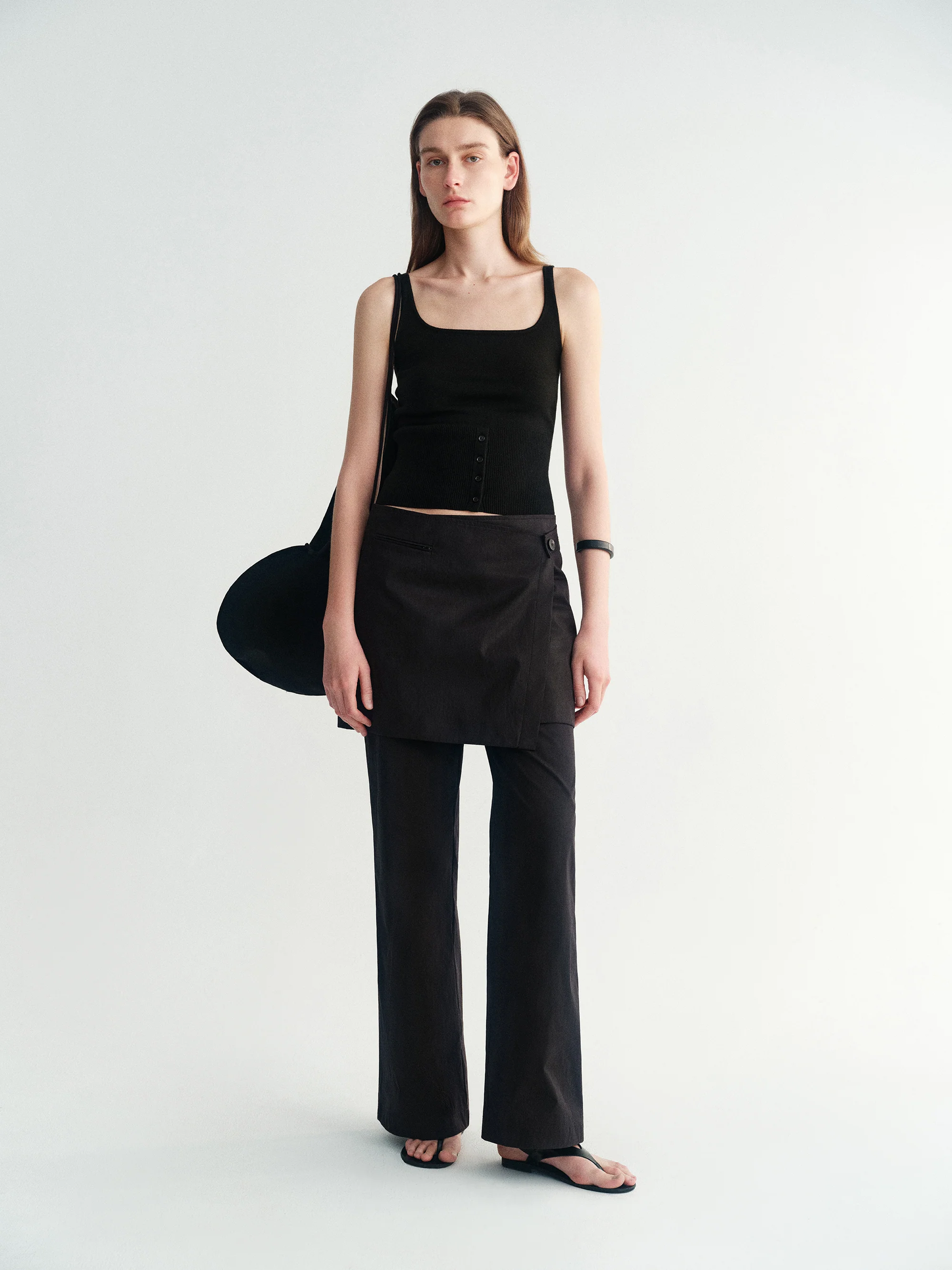 Square-neck Buttoned Tank Top - Image 8