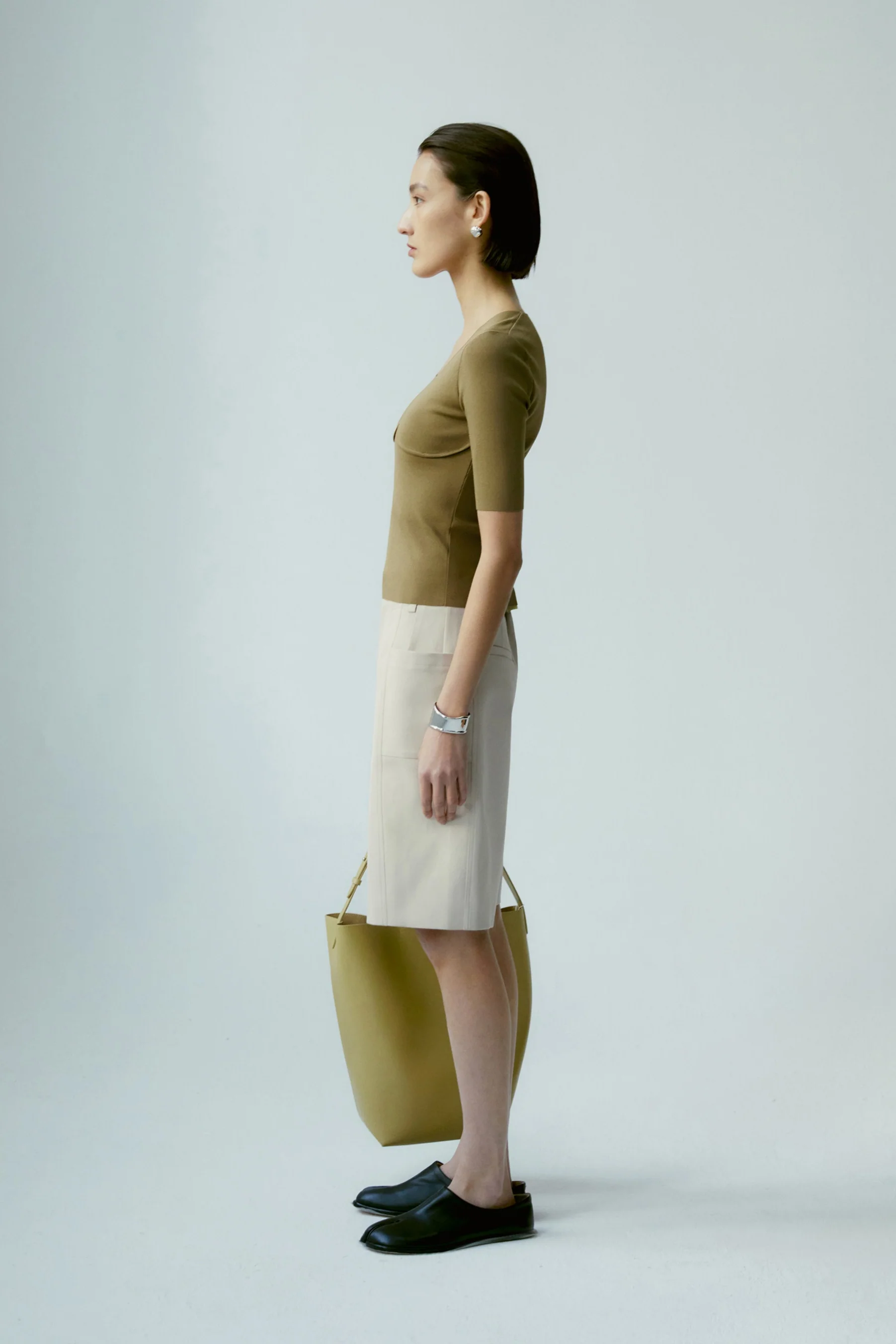 [Final Sale] Square-neck Knitted Tee - Image 20