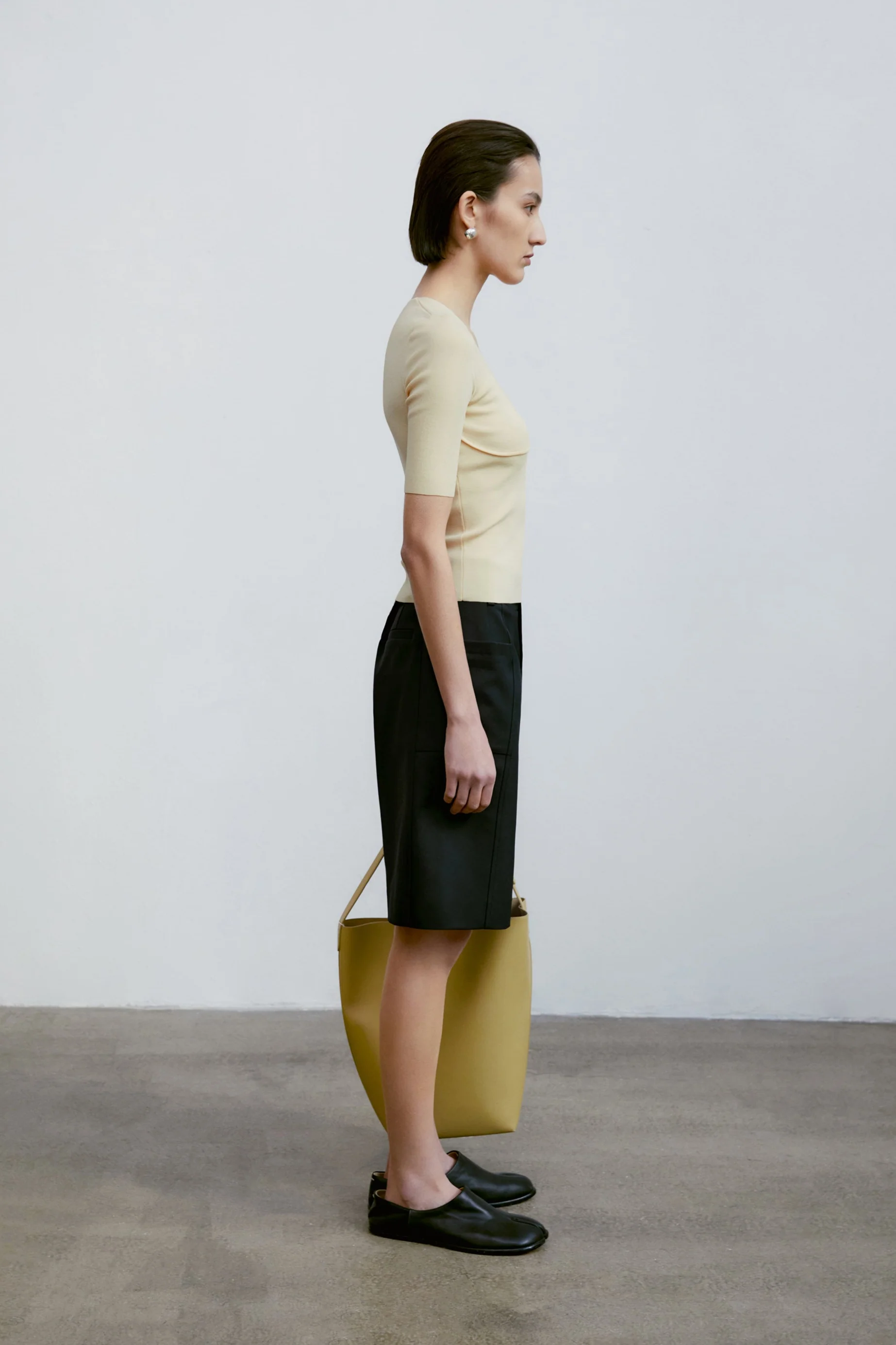 [Final Sale] Square-neck Knitted Tee - Image 25