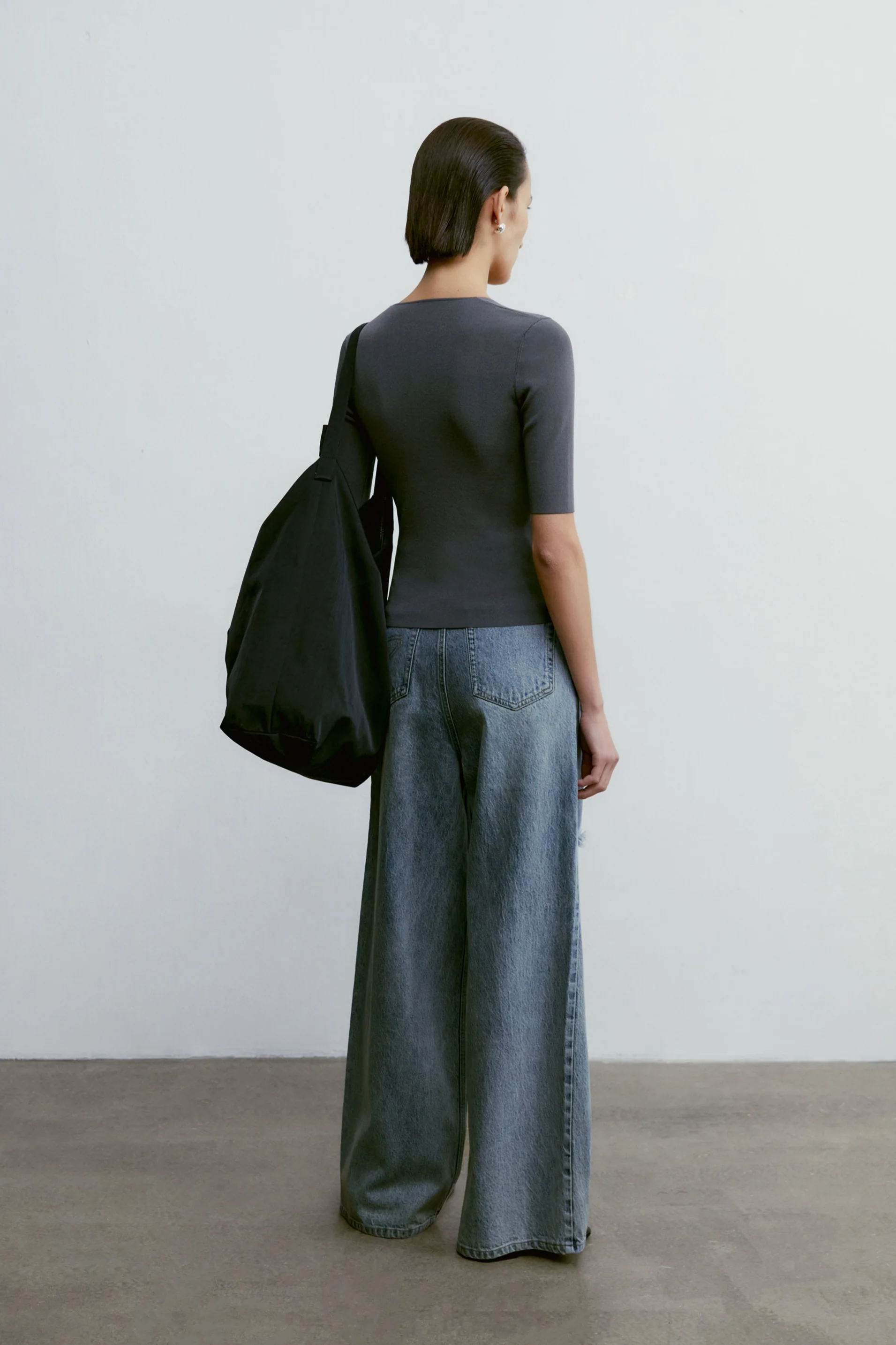 [Final Sale] Square-neck Knitted Tee - Image 30