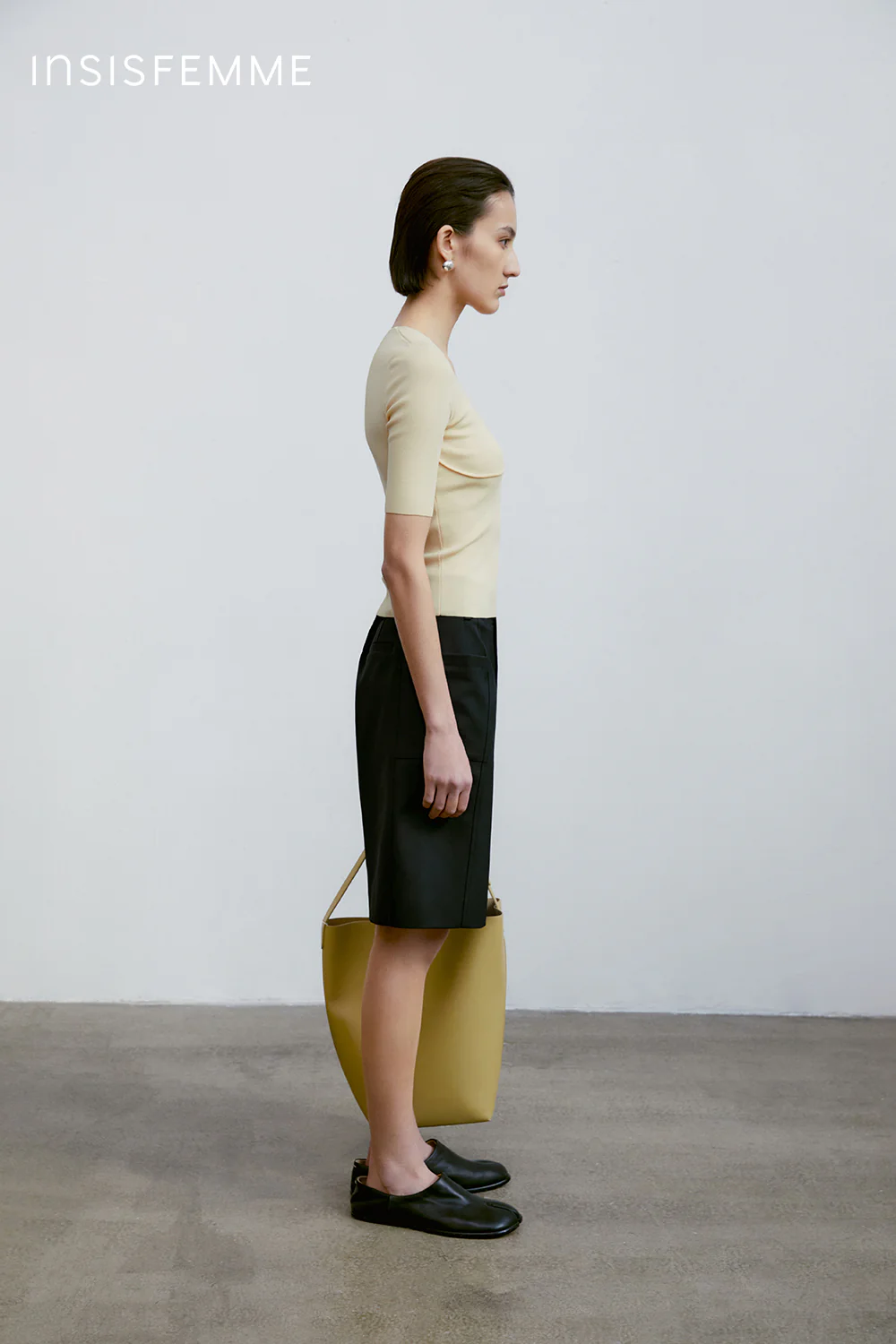 [Final Sale] Square-neck Knitted Tee - Image 38
