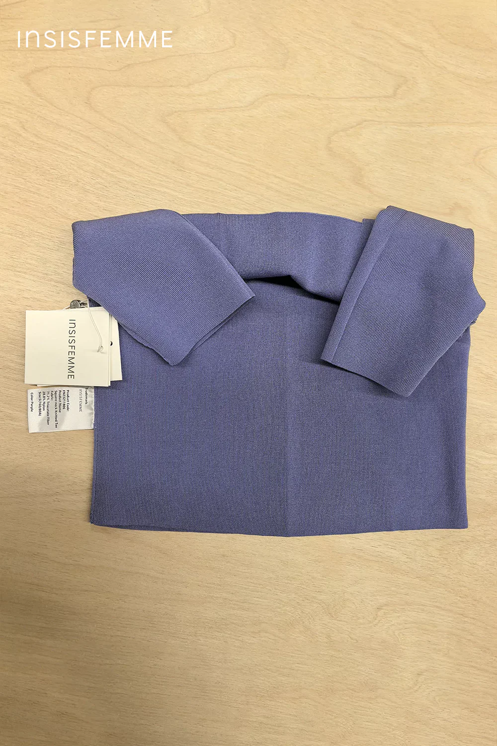[Final Sale] Square-neck Knitted Tee - Image 52