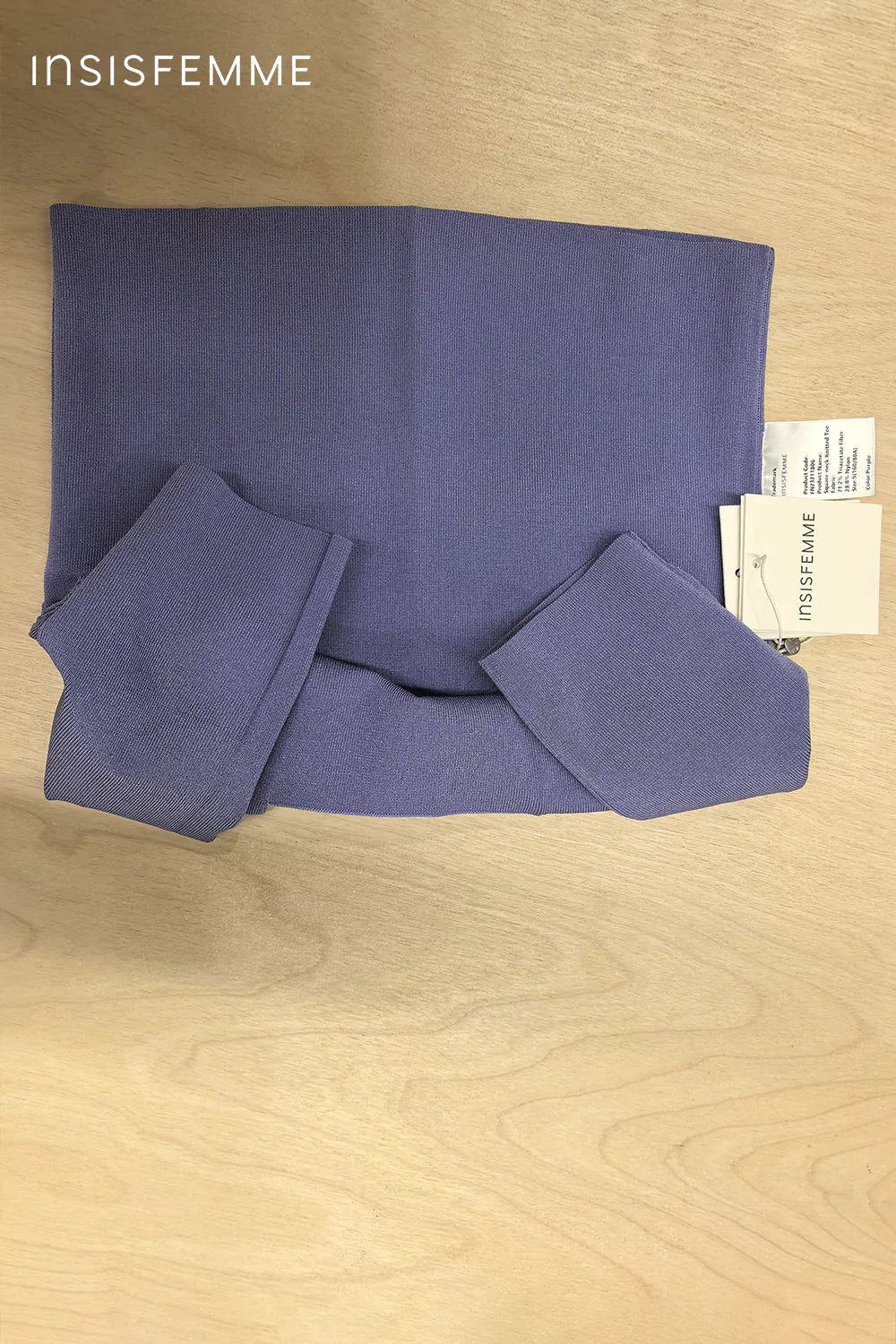 [Final Sale] Square-neck Knitted Tee - Image 56