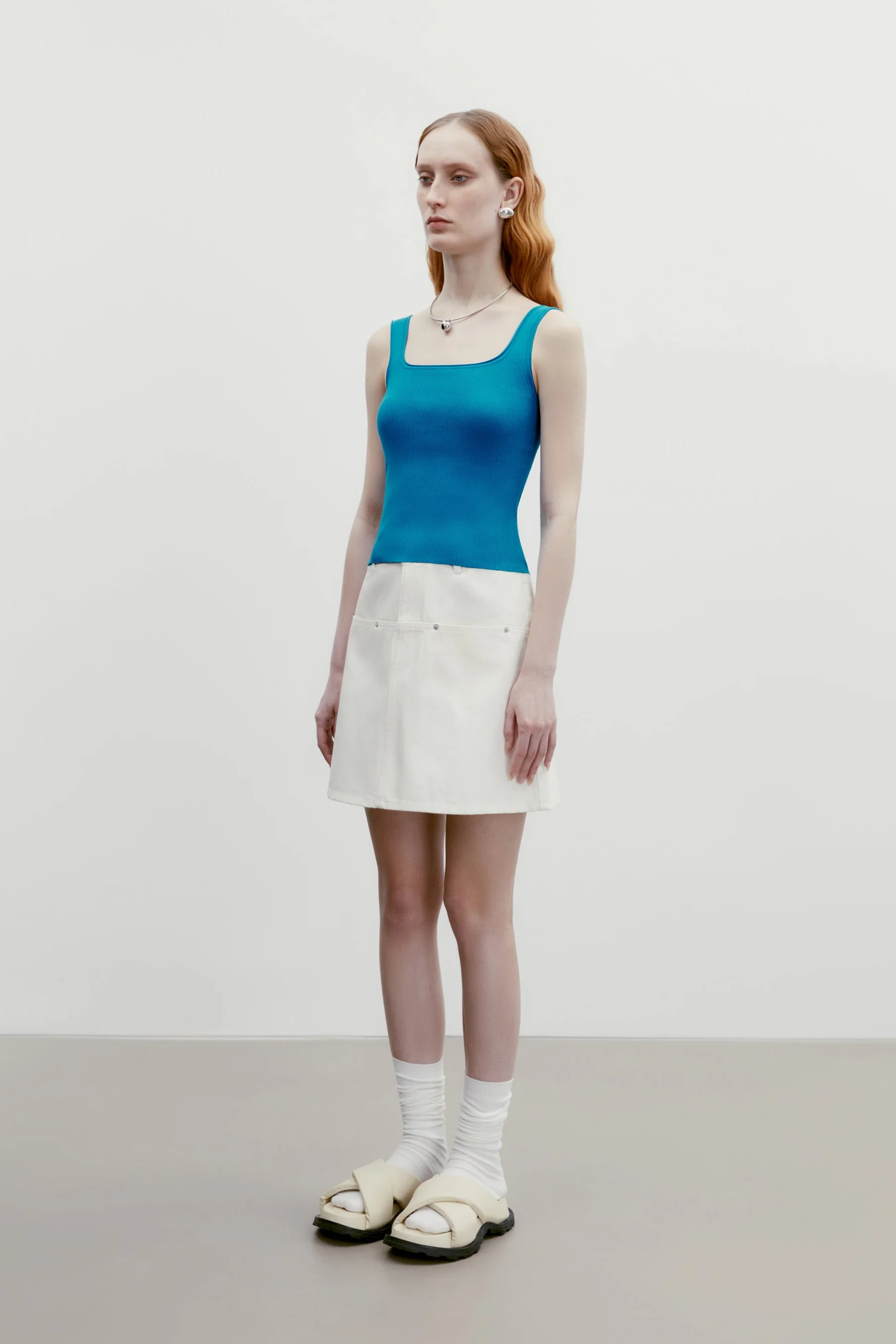 Square-neck Knitted Top - Image 15