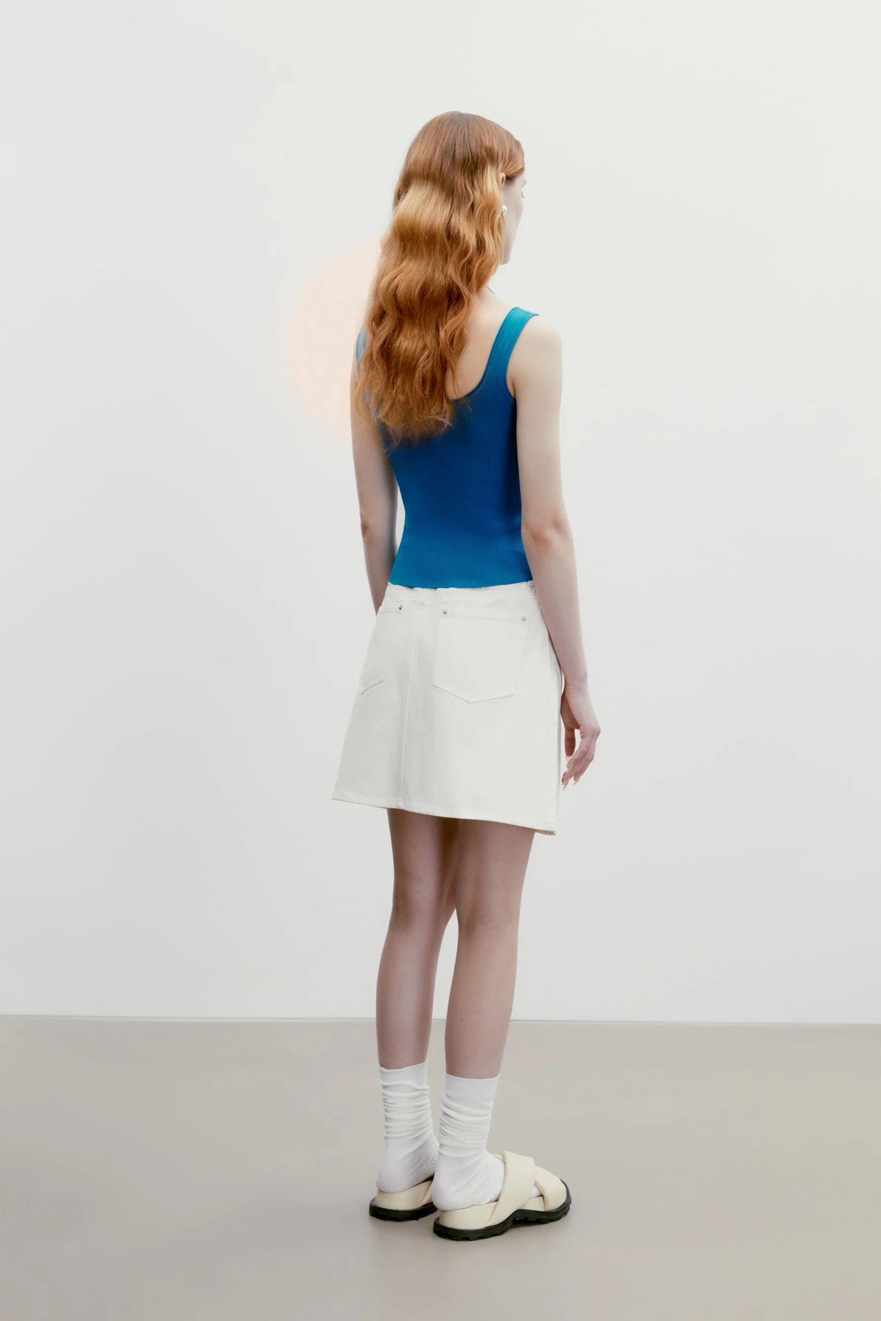 Square-neck Knitted Top - Image 16