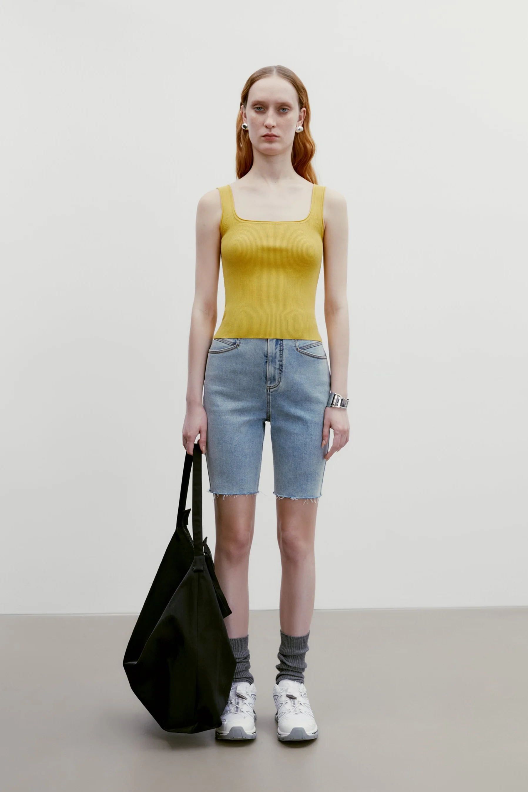 Square-neck Knitted Top - Image 21