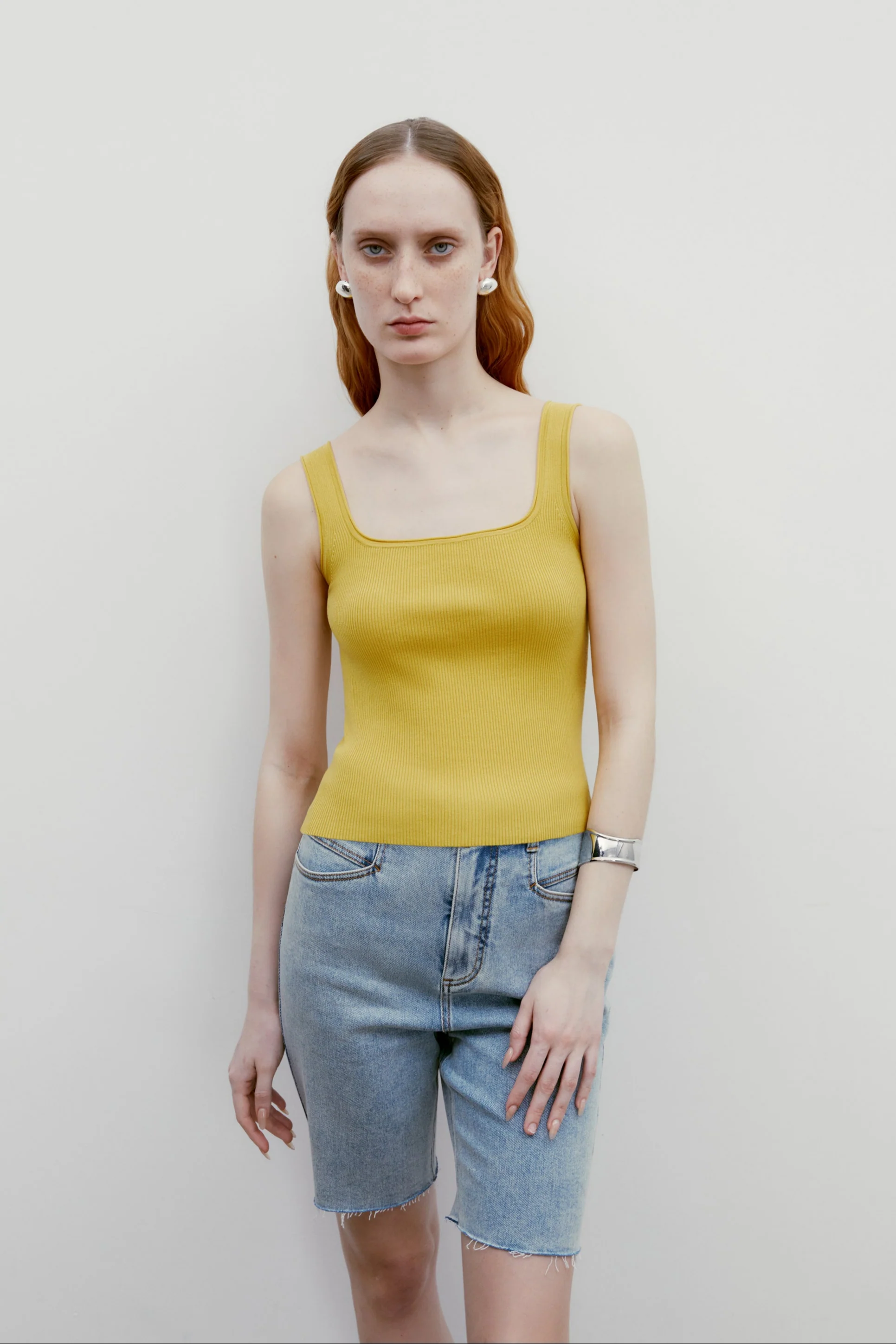 Square-neck Knitted Top - Image 23