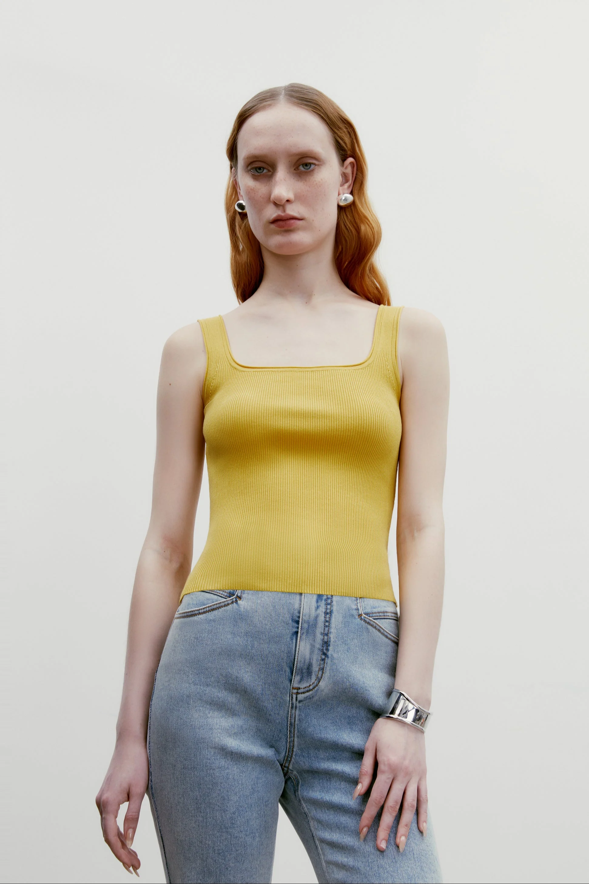 Square-neck Knitted Top - Image 4