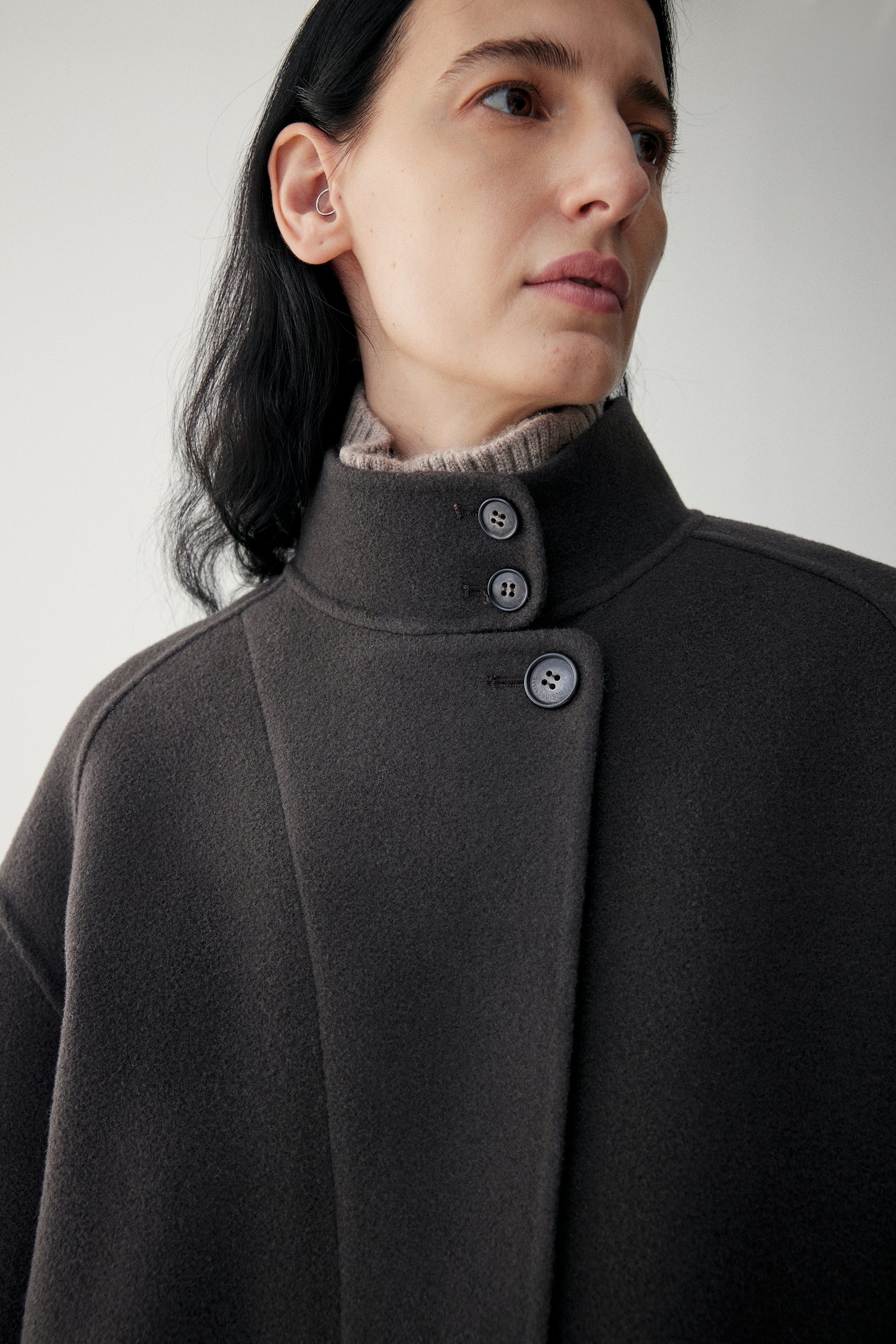 Stand-Collar Cashmere Coat - Image 20