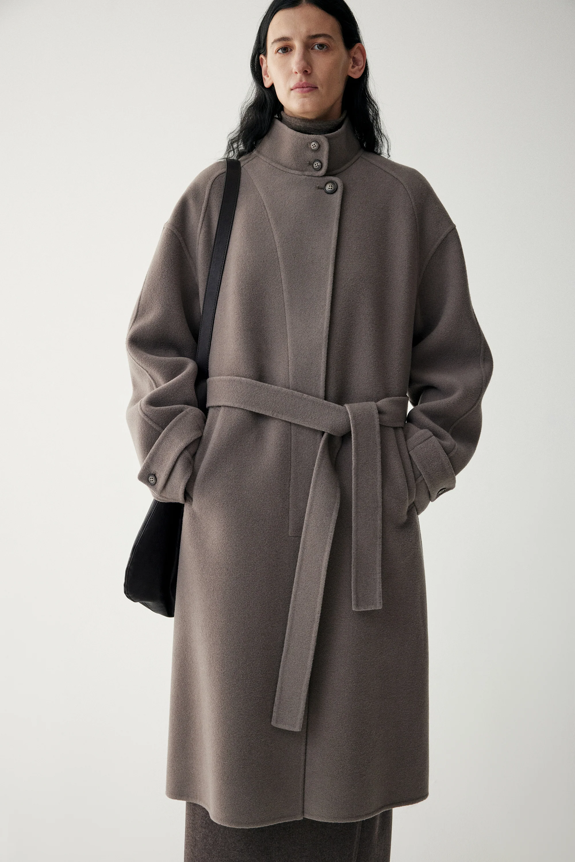 Stand-Collar Cashmere Coat - Image 5